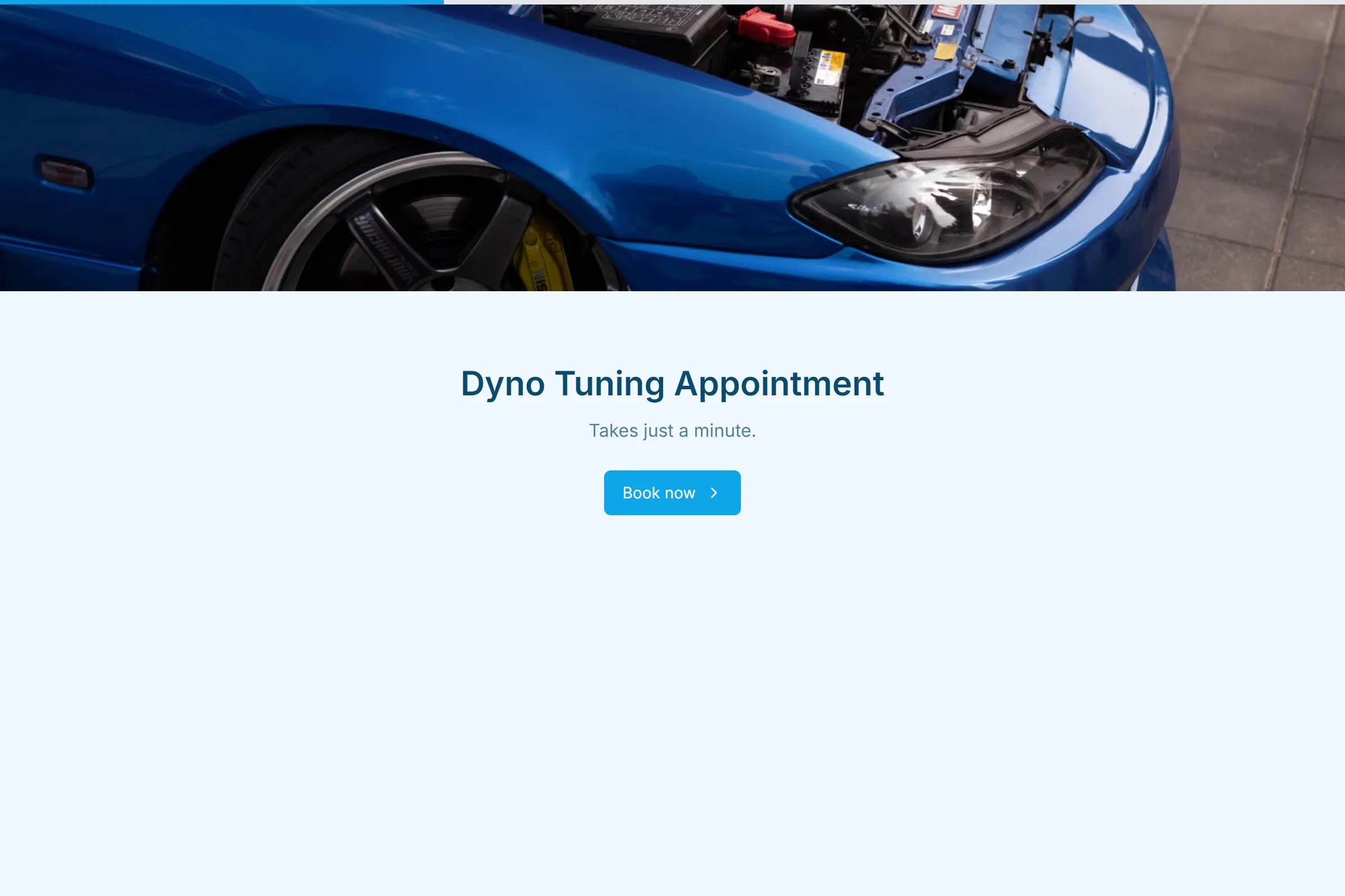 Dyno Tuning Appointment template preview