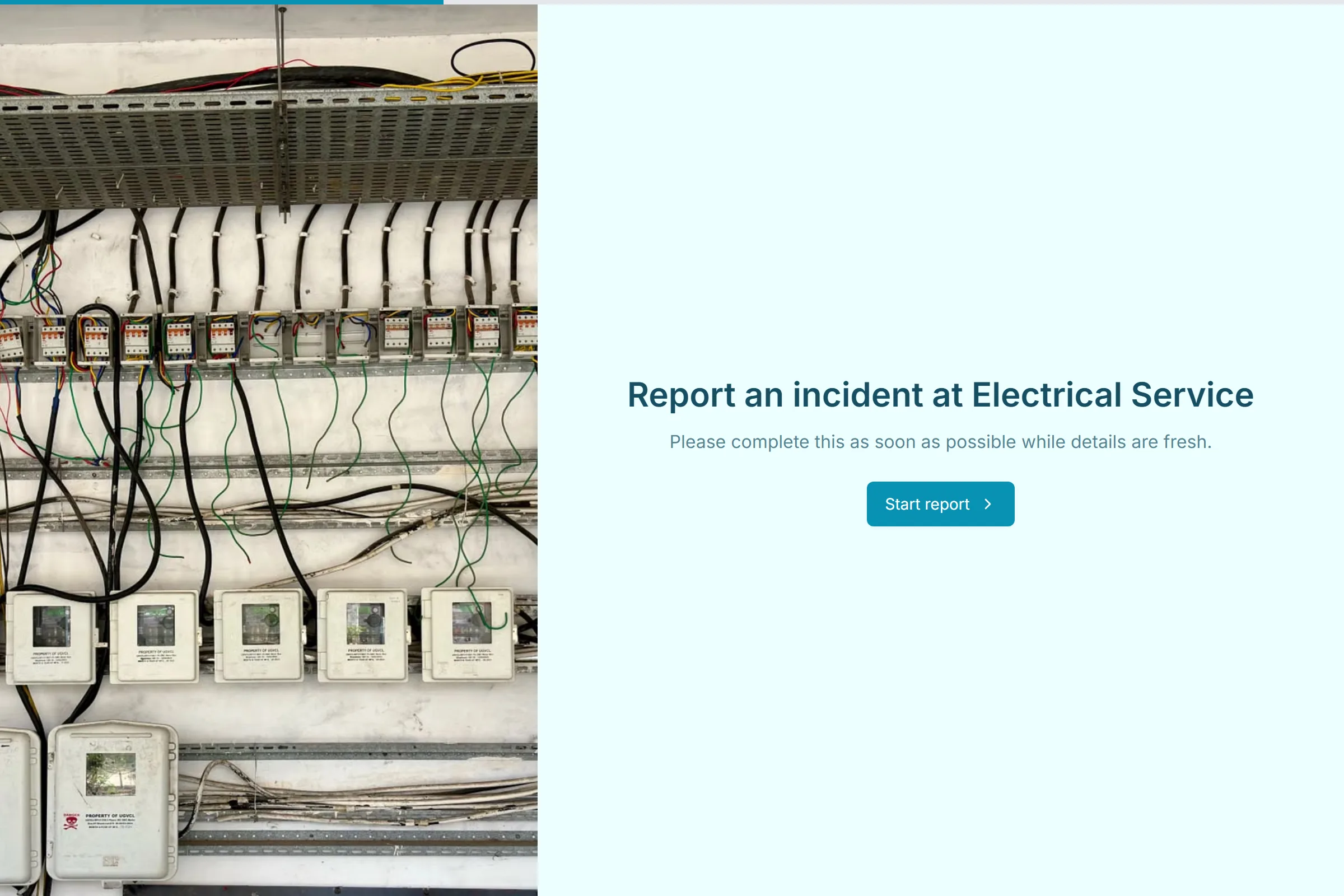 Electrical Service Incident Report template preview