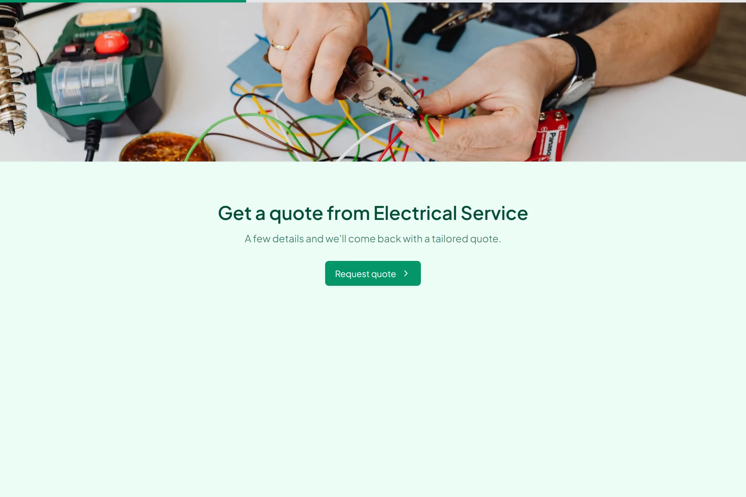 Electrical Service Site Survey Request template preview