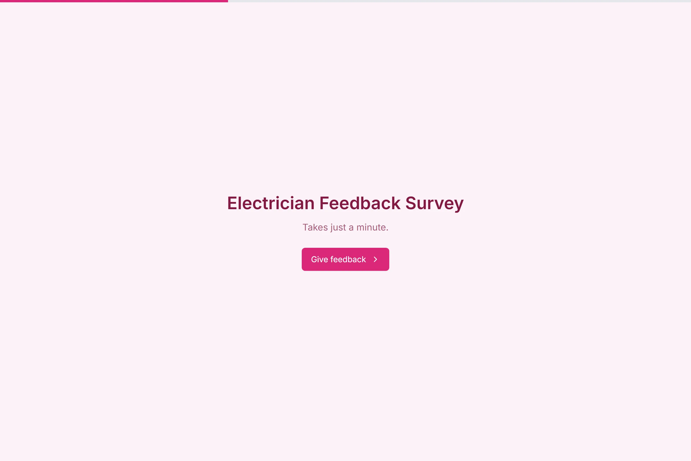 Electrician Feedback Survey template preview