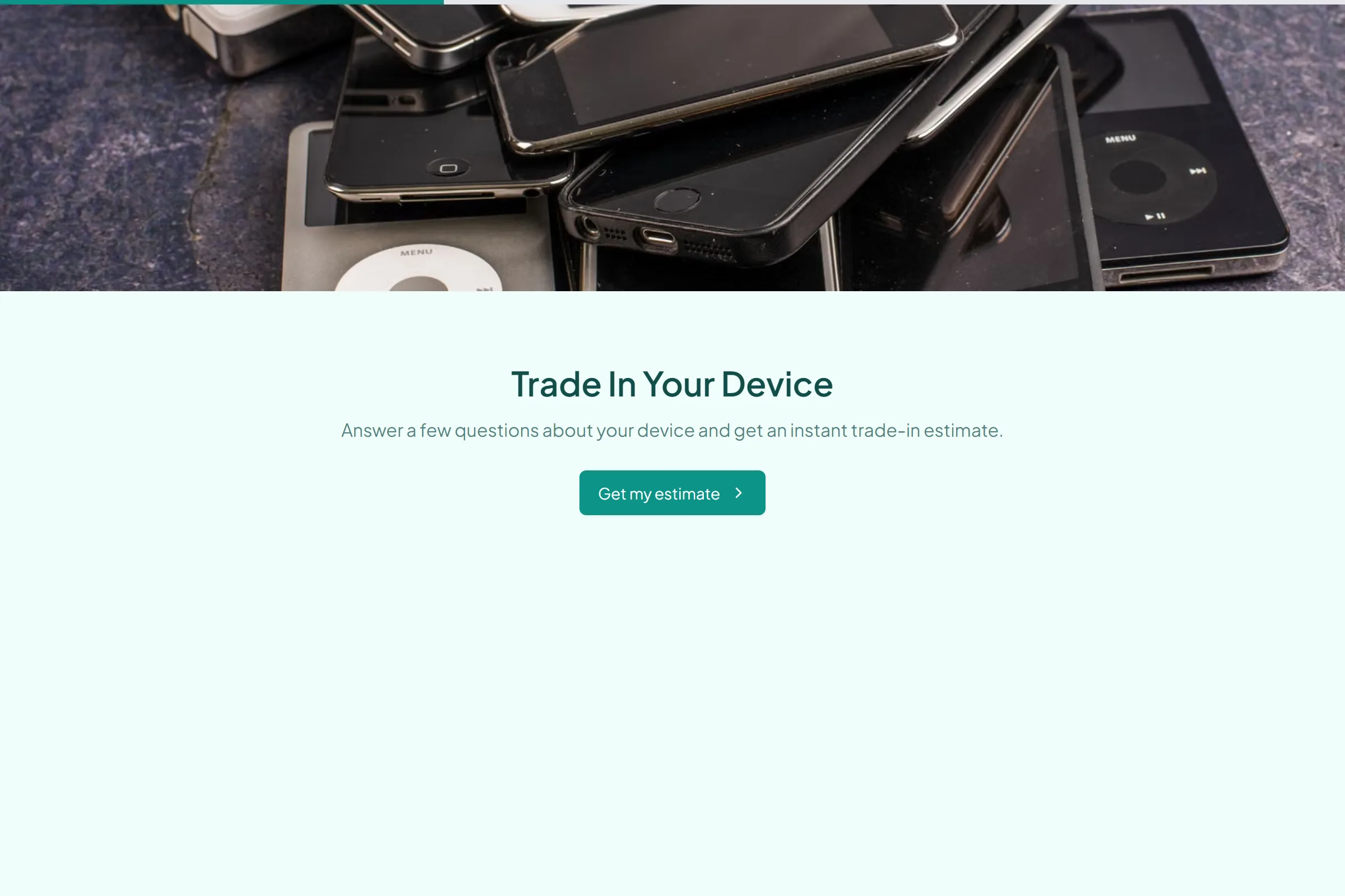 Electronics Trade-In Valuation template preview
