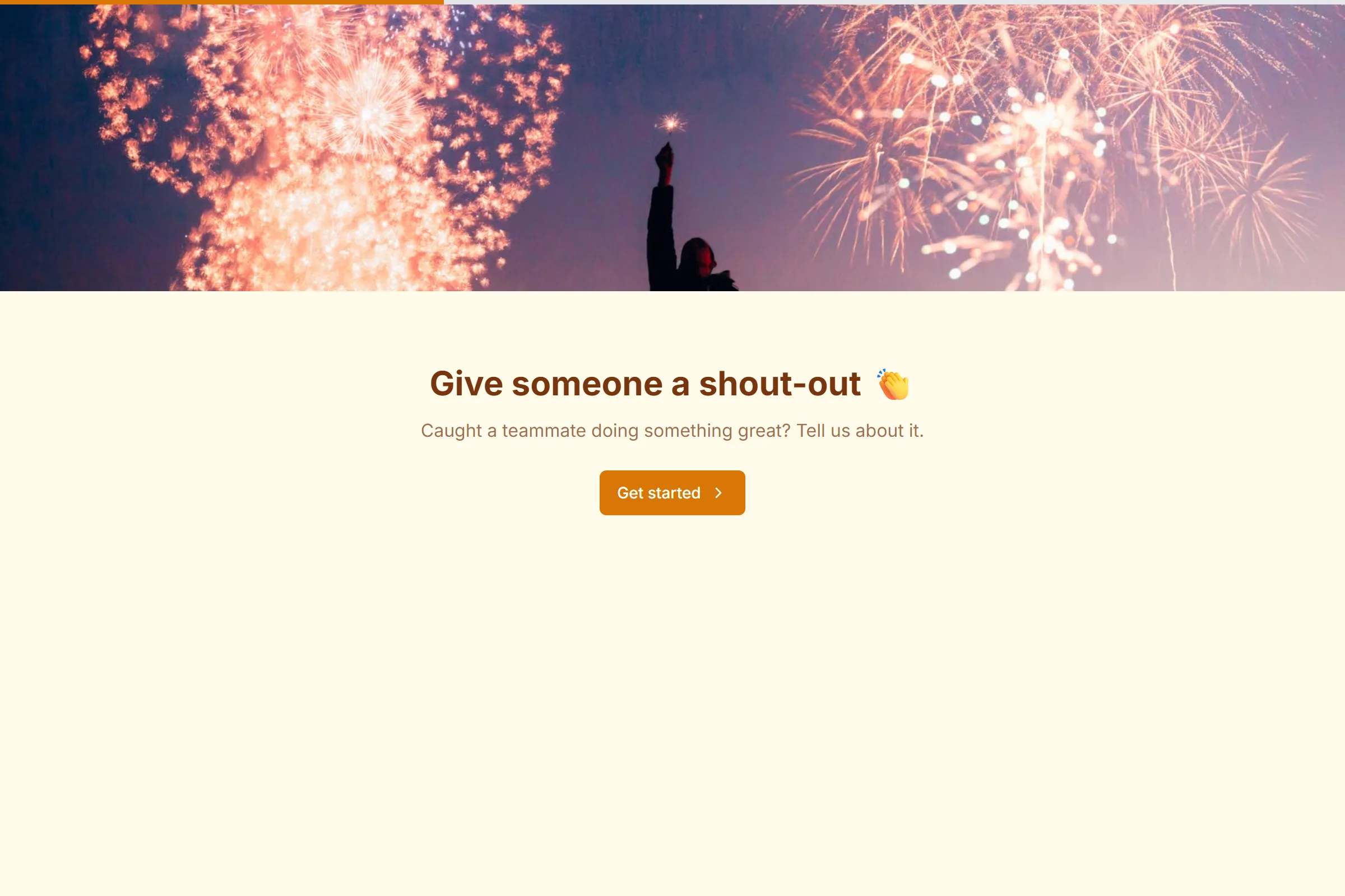 Employee Kudos template preview