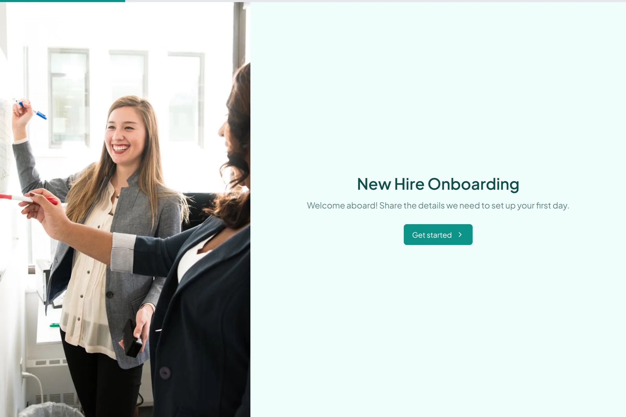 New Hire Onboarding template preview