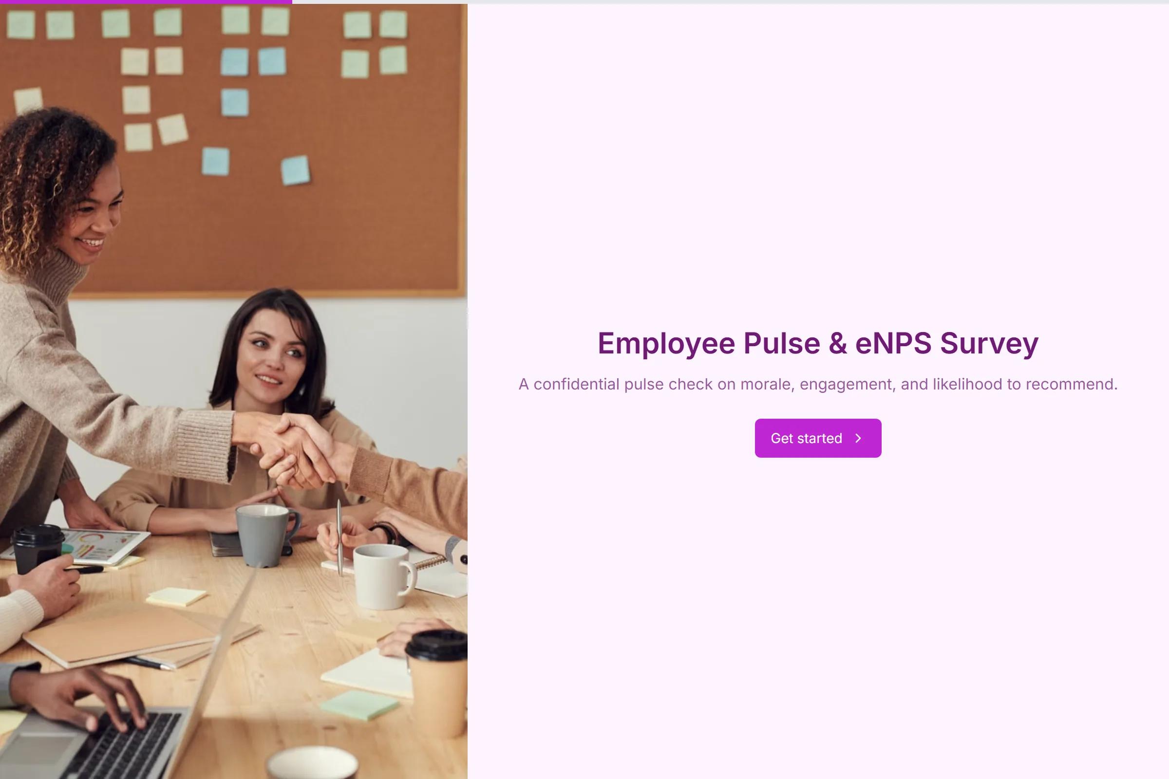Employee Pulse & eNPS Survey template preview