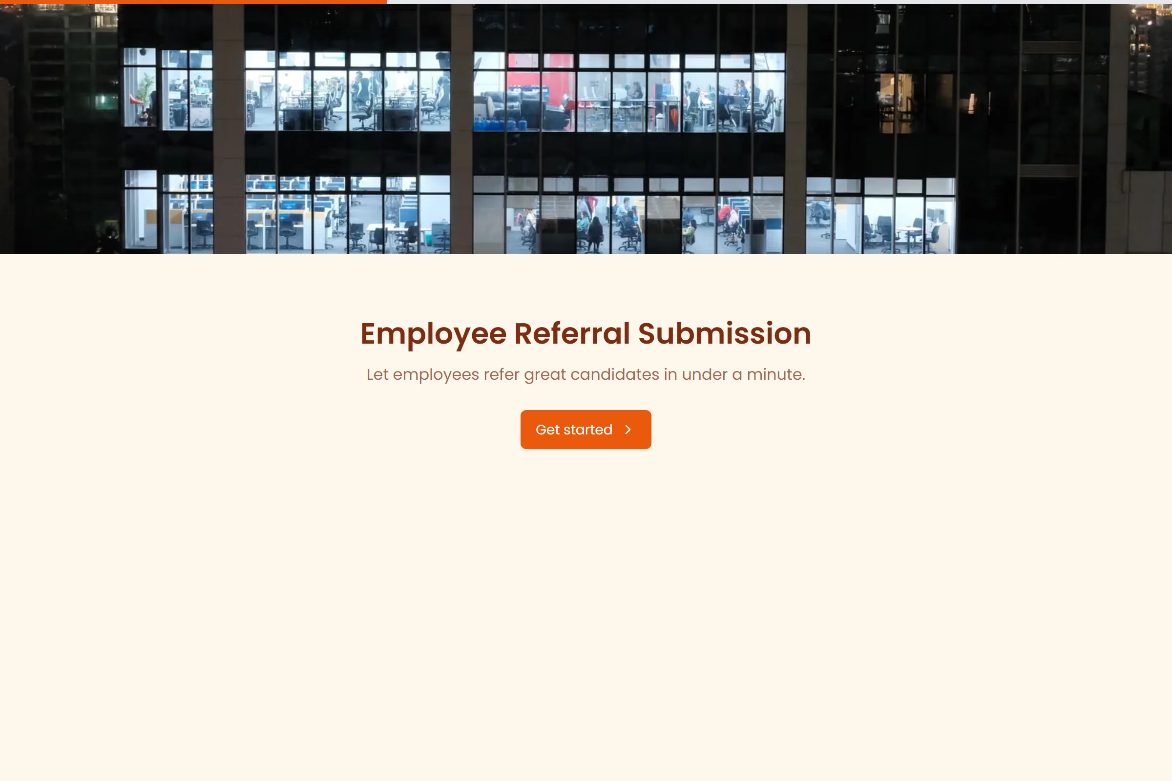 Employee Referral Submission template preview