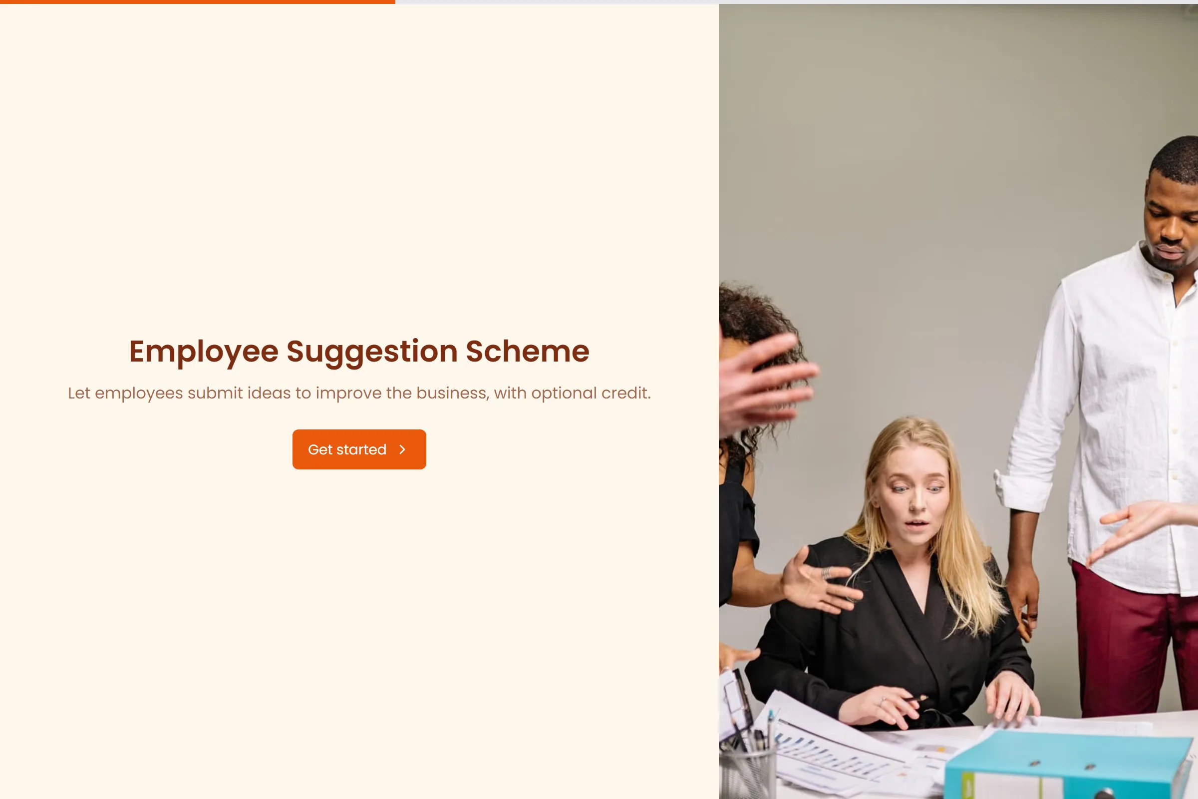 Employee Suggestion Scheme template preview