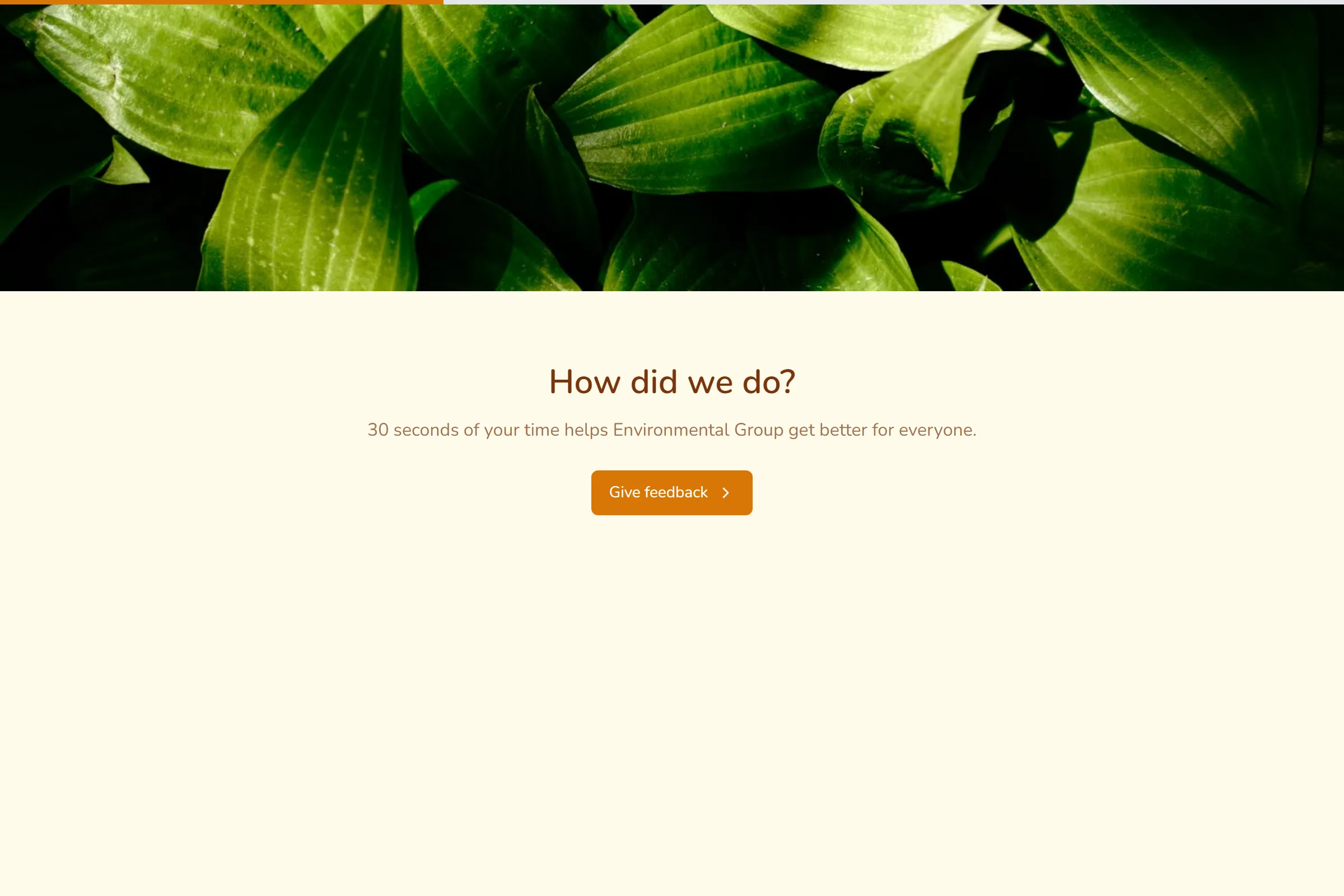 Environmental Group Quick Feedback template preview