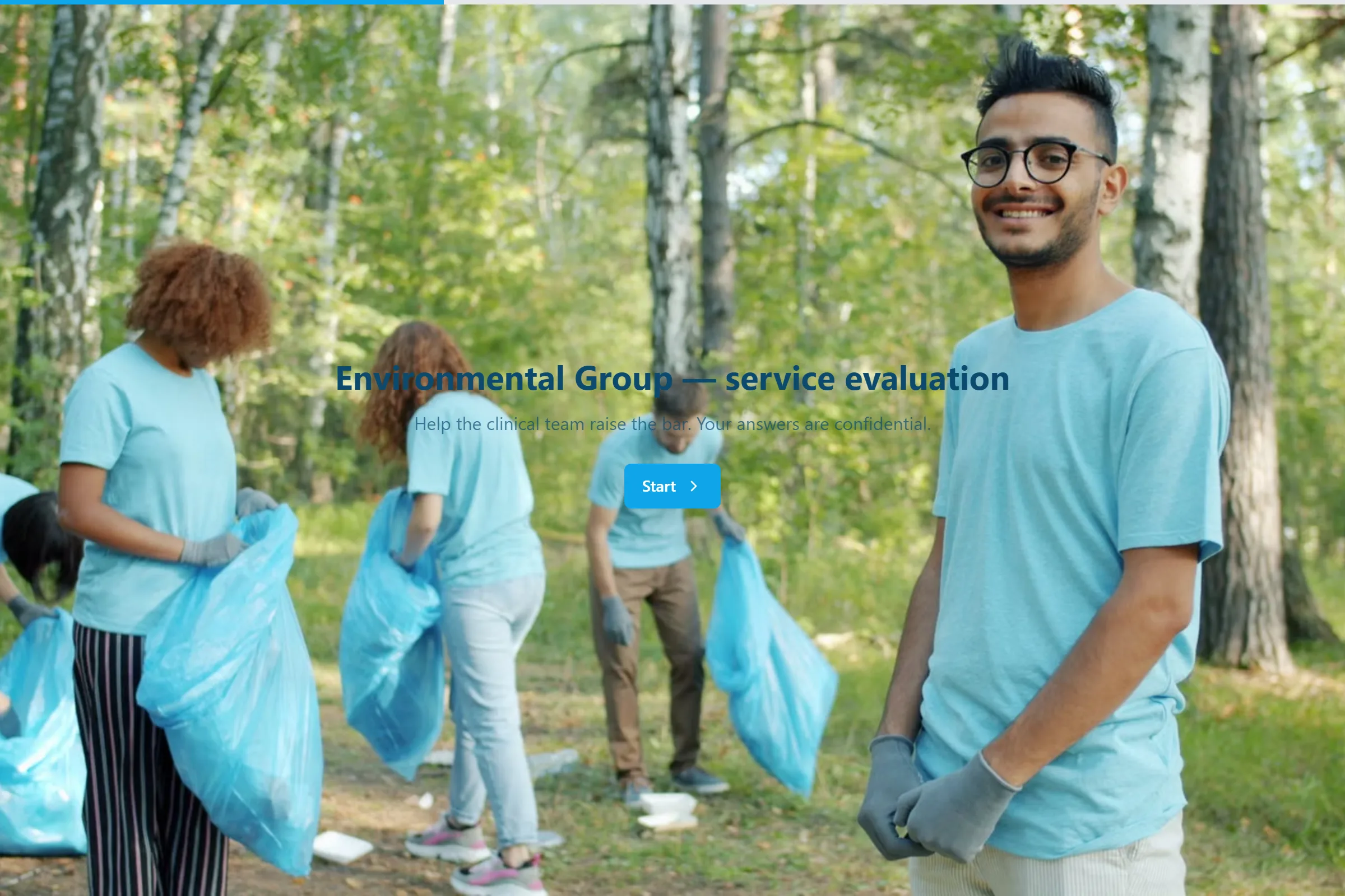 Environmental Group Service Evaluation template preview