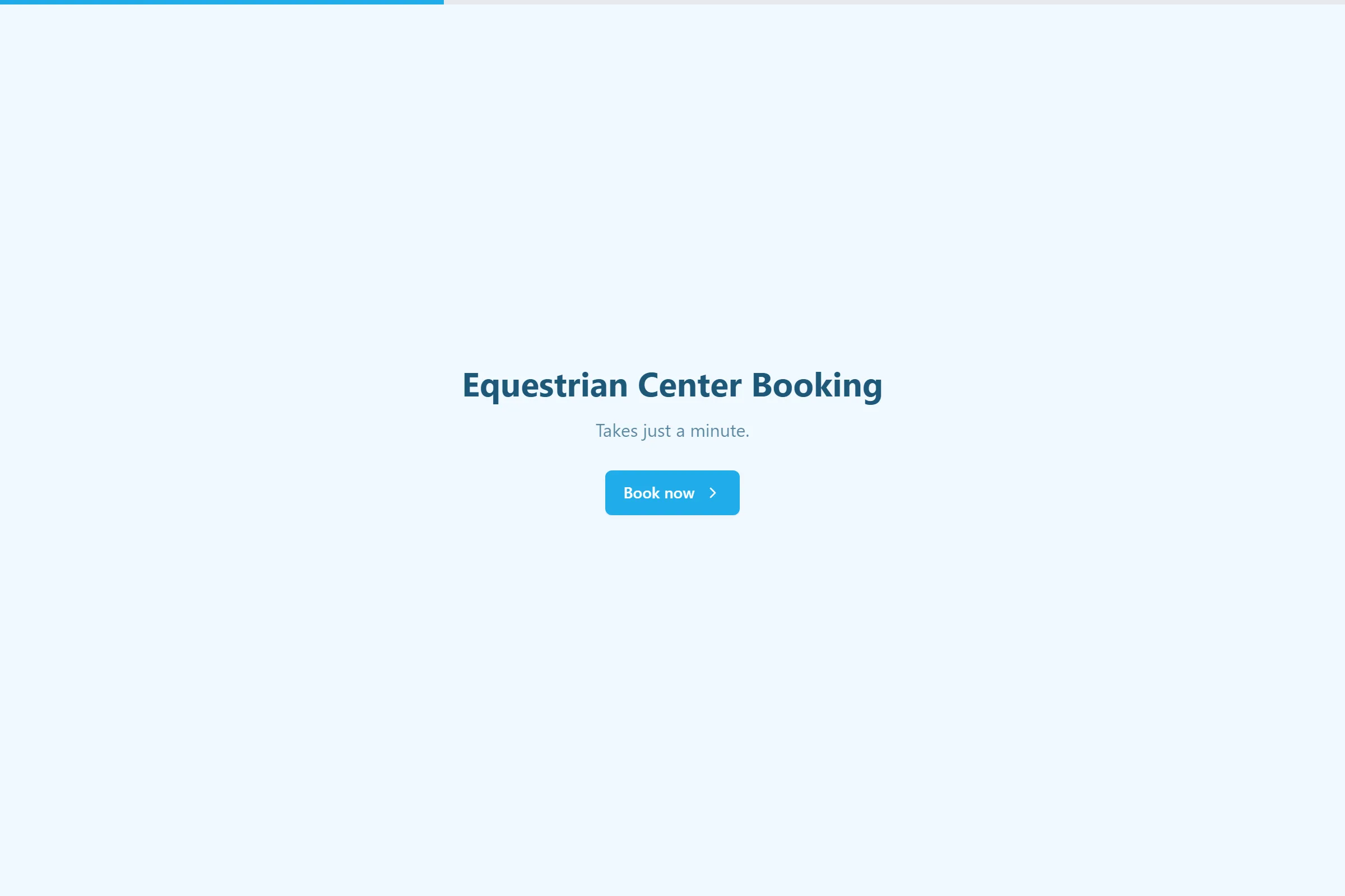 Equestrian Center Booking template preview