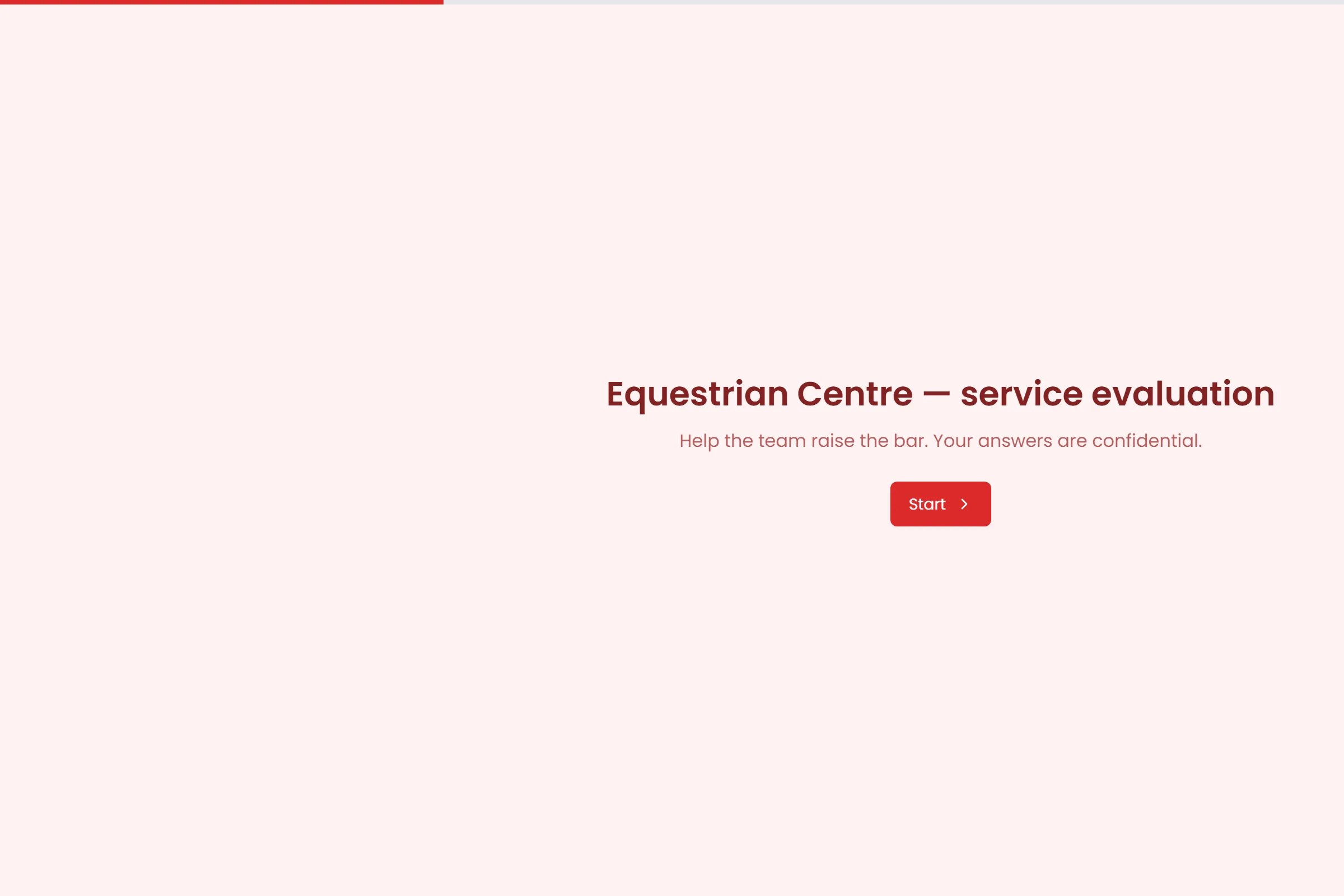 Equestrian Centre Service Evaluation template preview