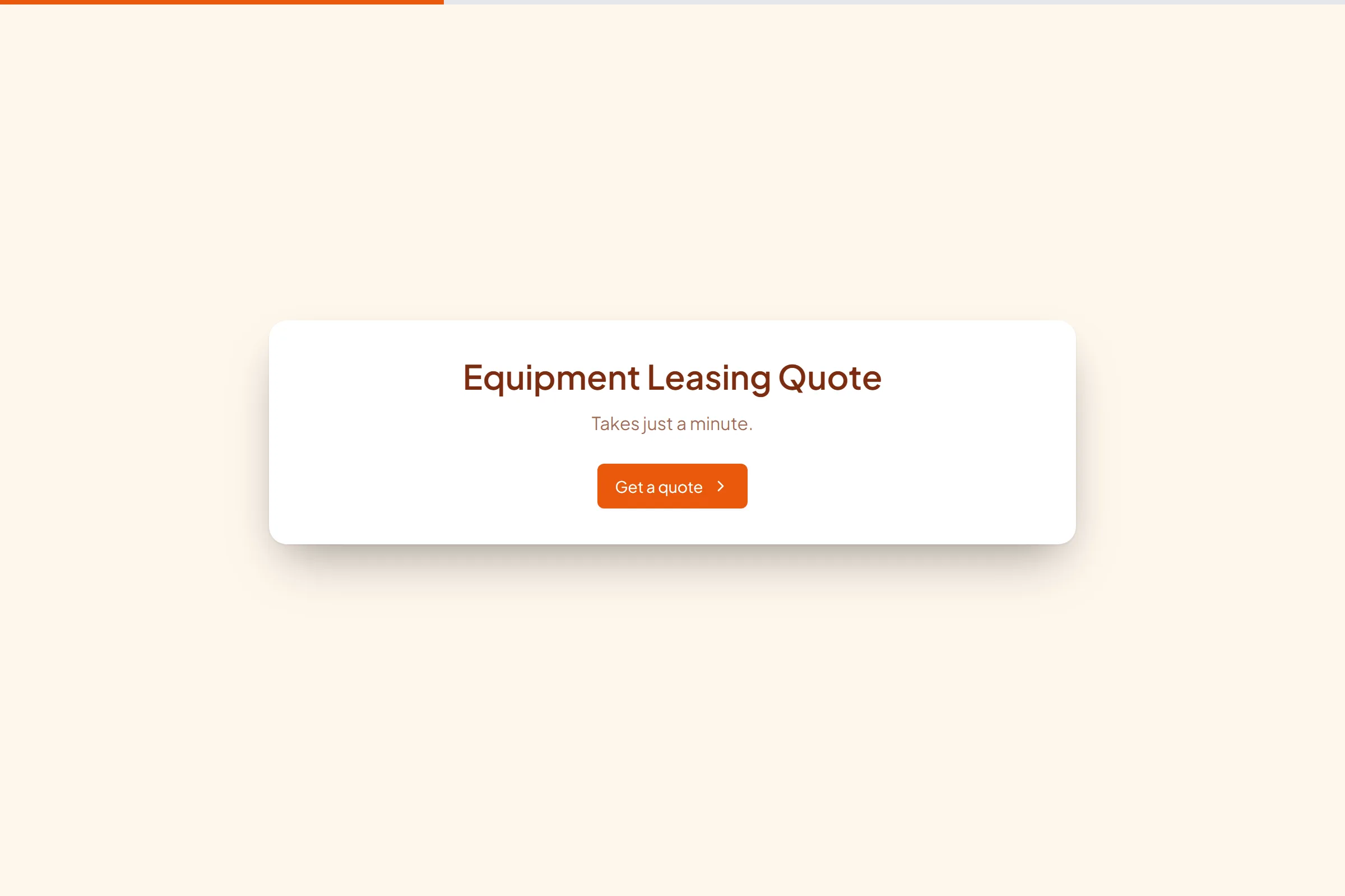 Equipment Leasing Quote template preview