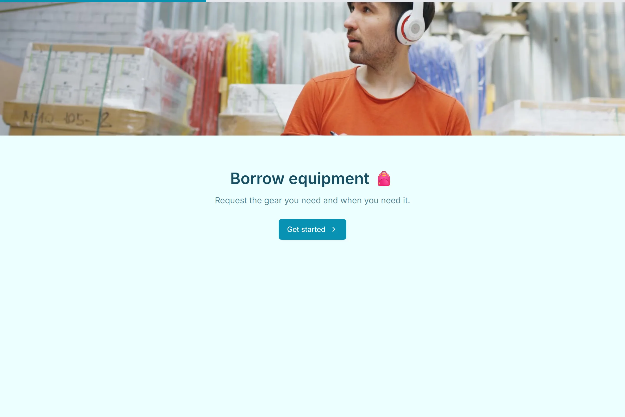 Equipment Loan Request template preview