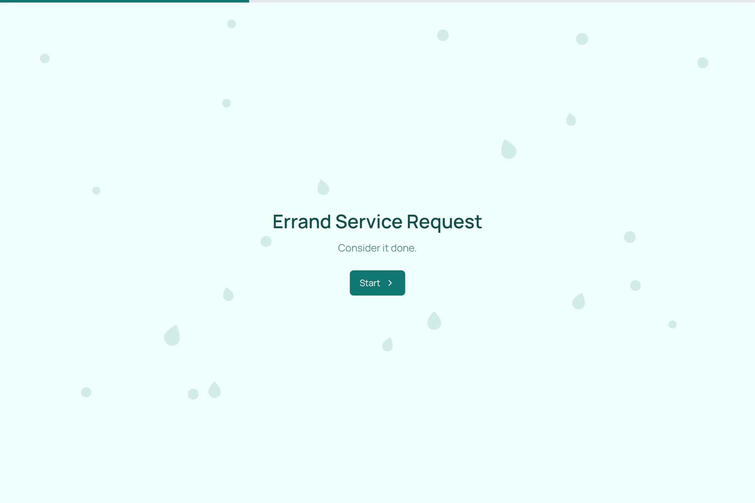 Errand Service Request template preview