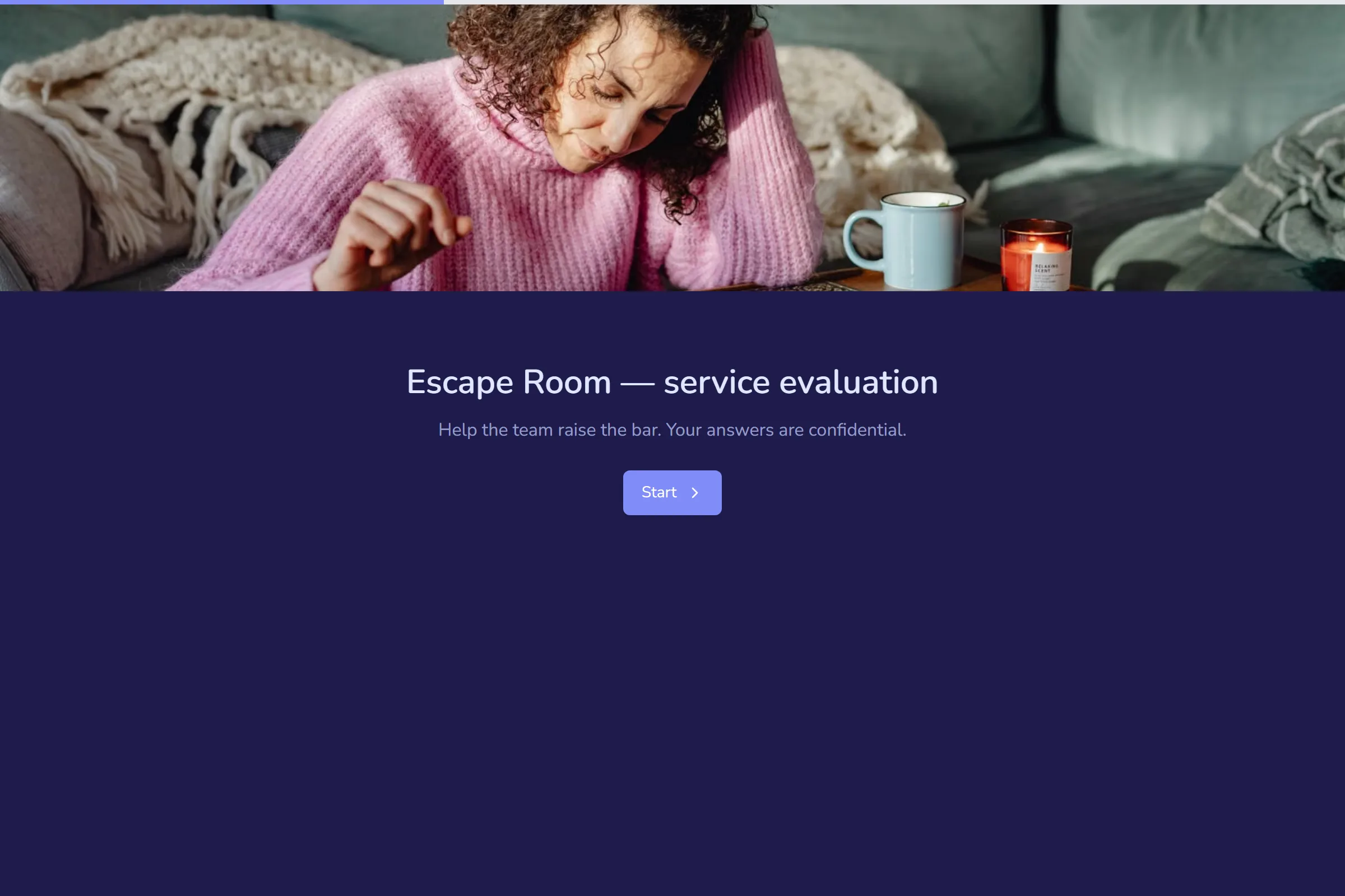 Escape Room Service Evaluation template preview