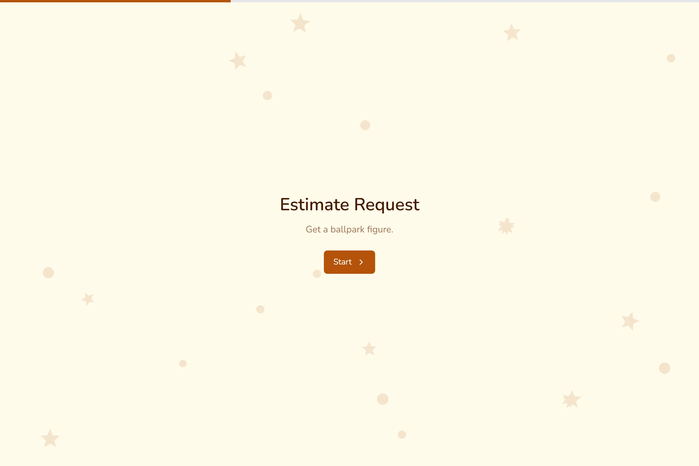 Estimate Request template preview