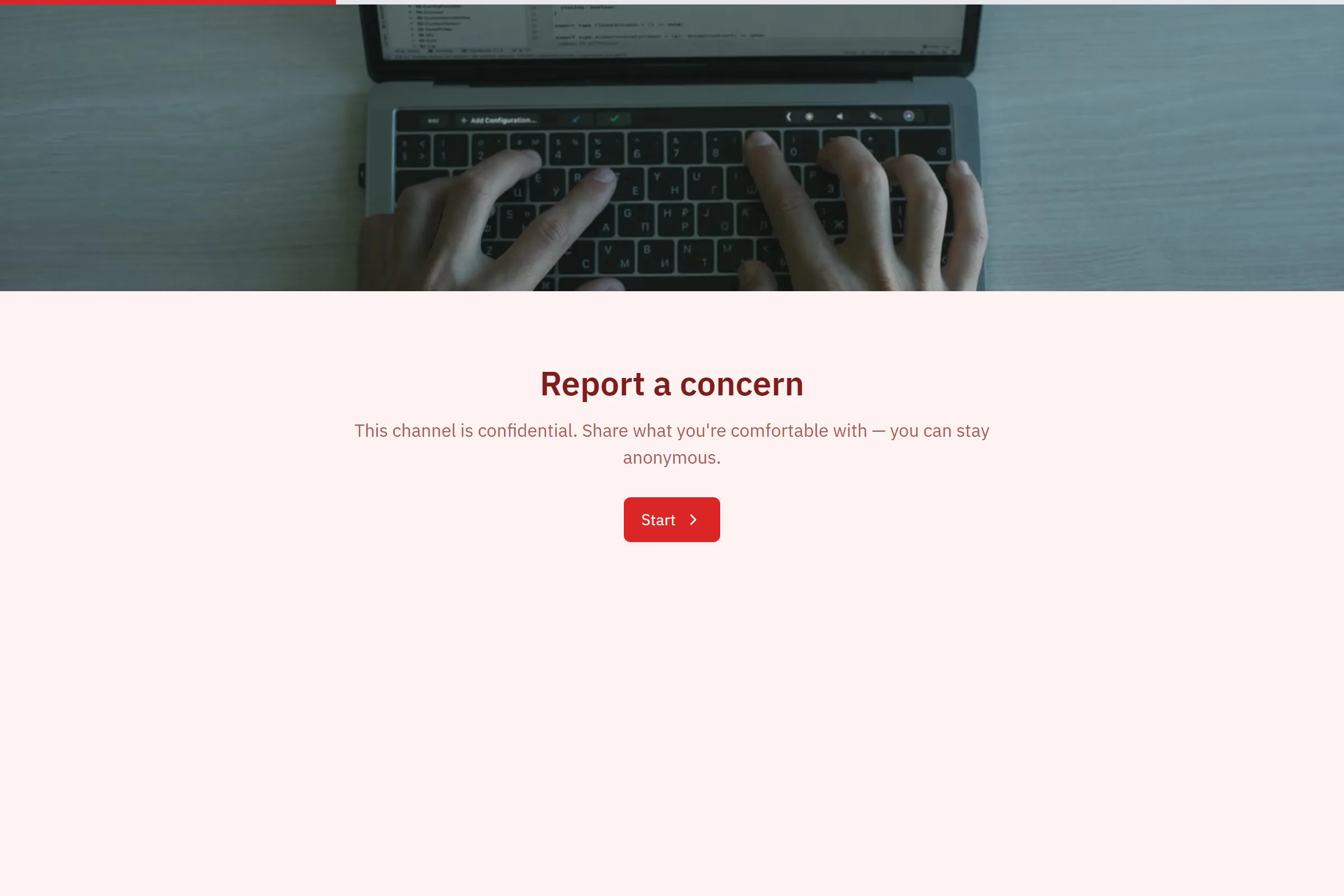 Whistleblower / Ethics Report template preview