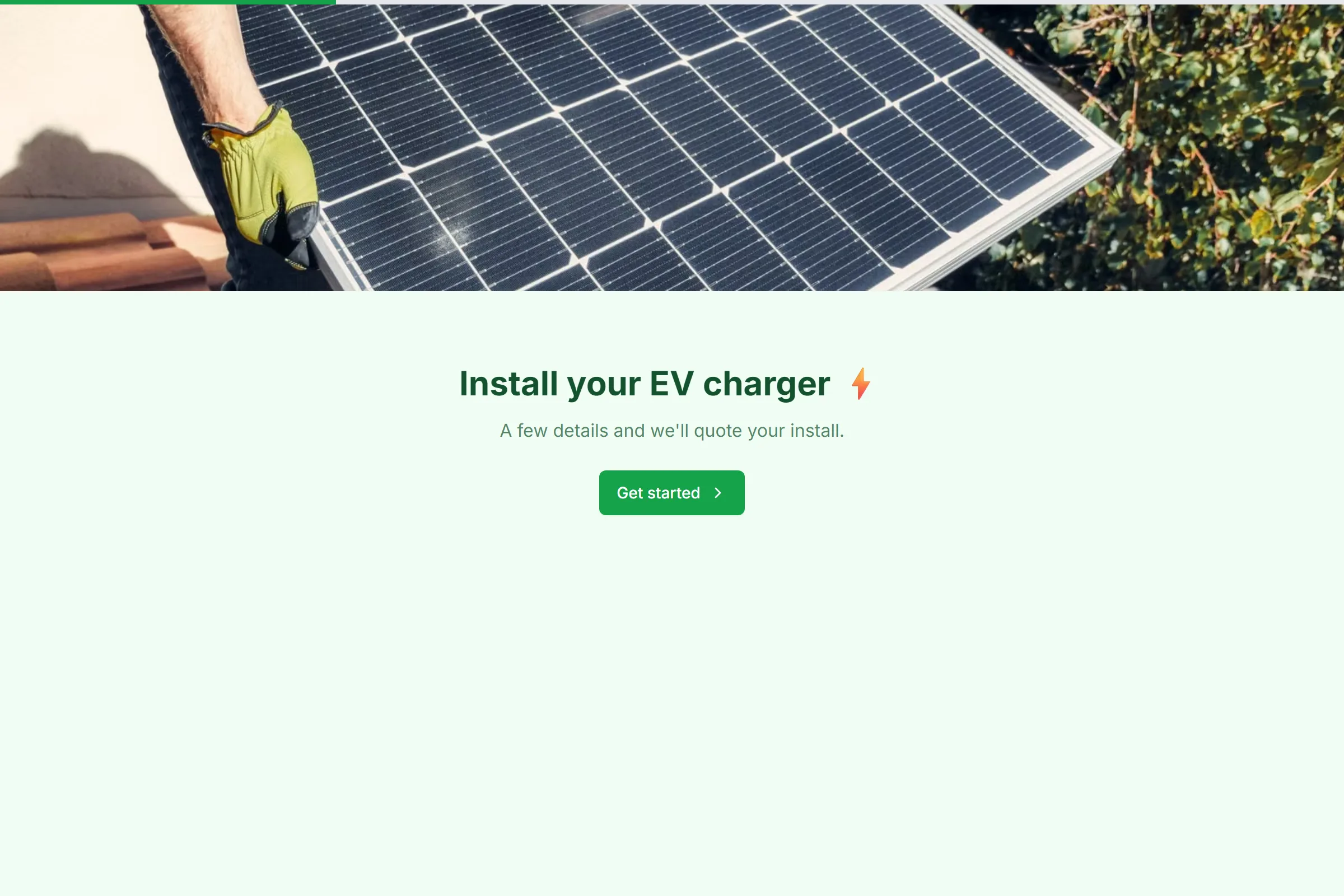 EV Charger Installation template preview