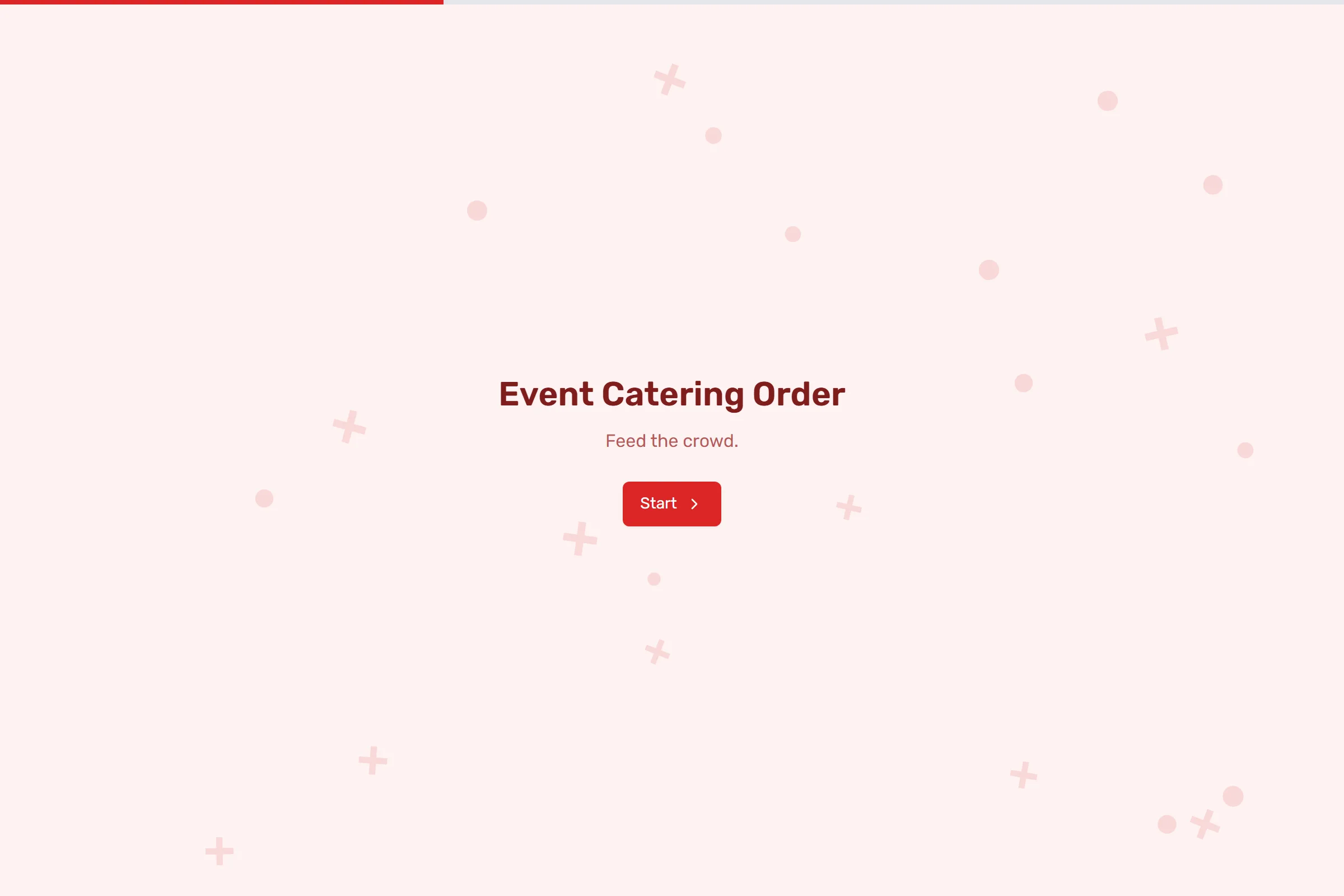 Event Catering Order template preview