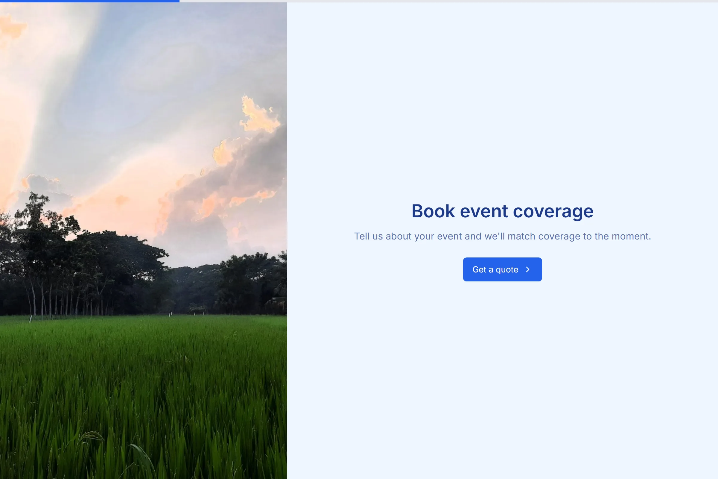 Event Photography Booking template preview