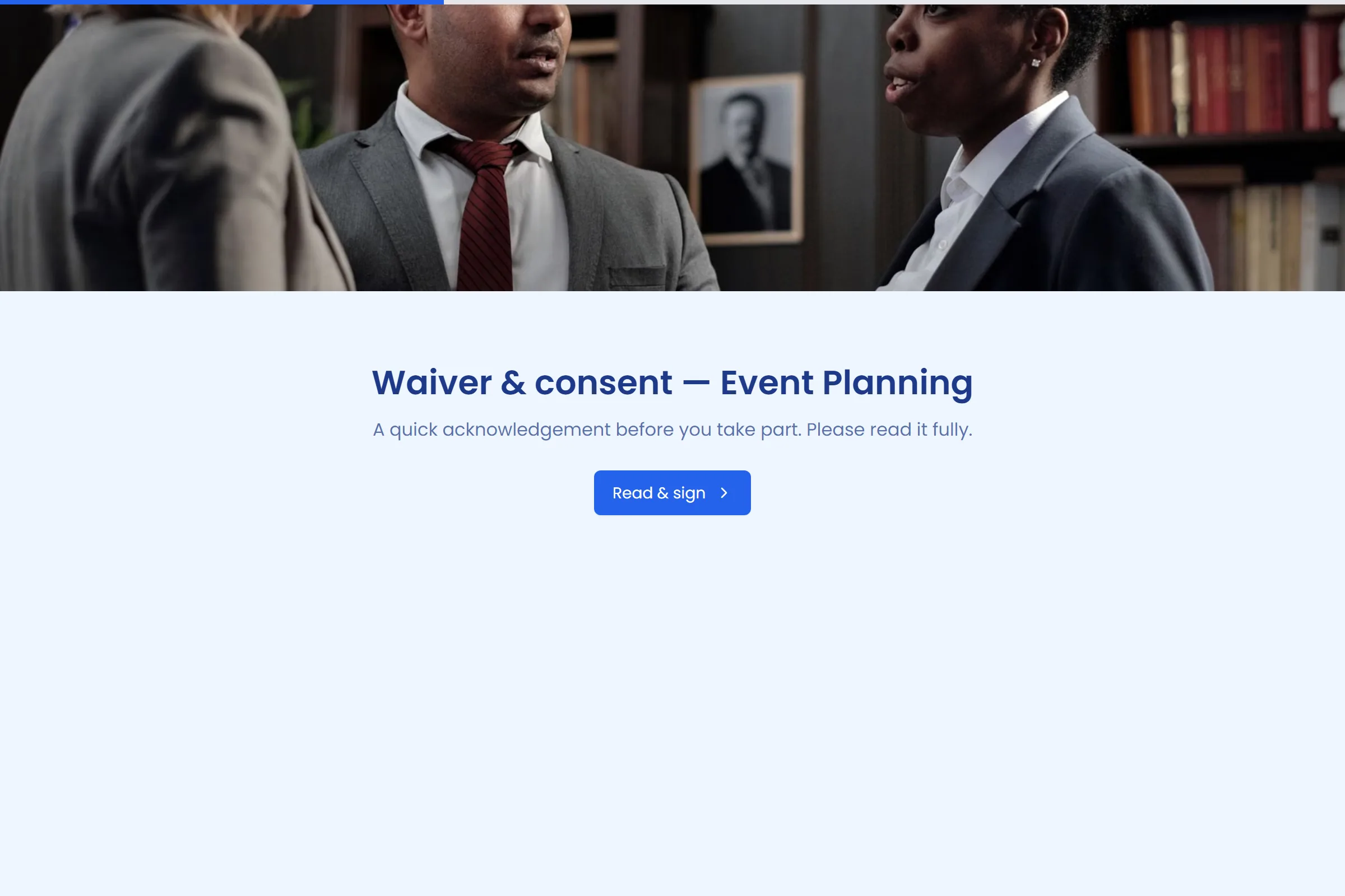 Event Planning Liability Waiver & Consent template preview