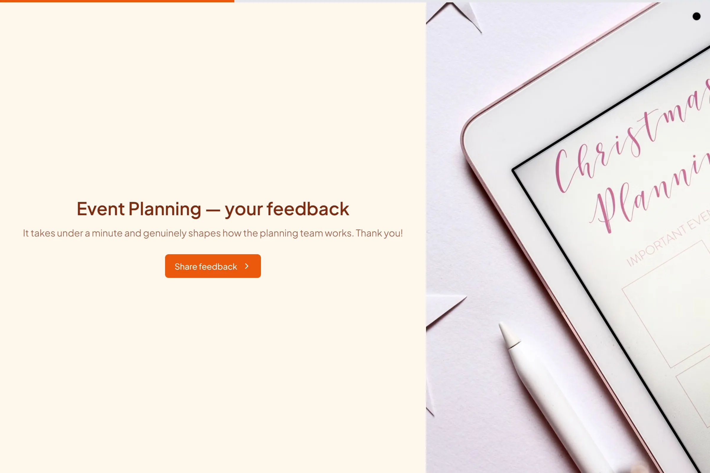 Event Planning Satisfaction Survey template preview