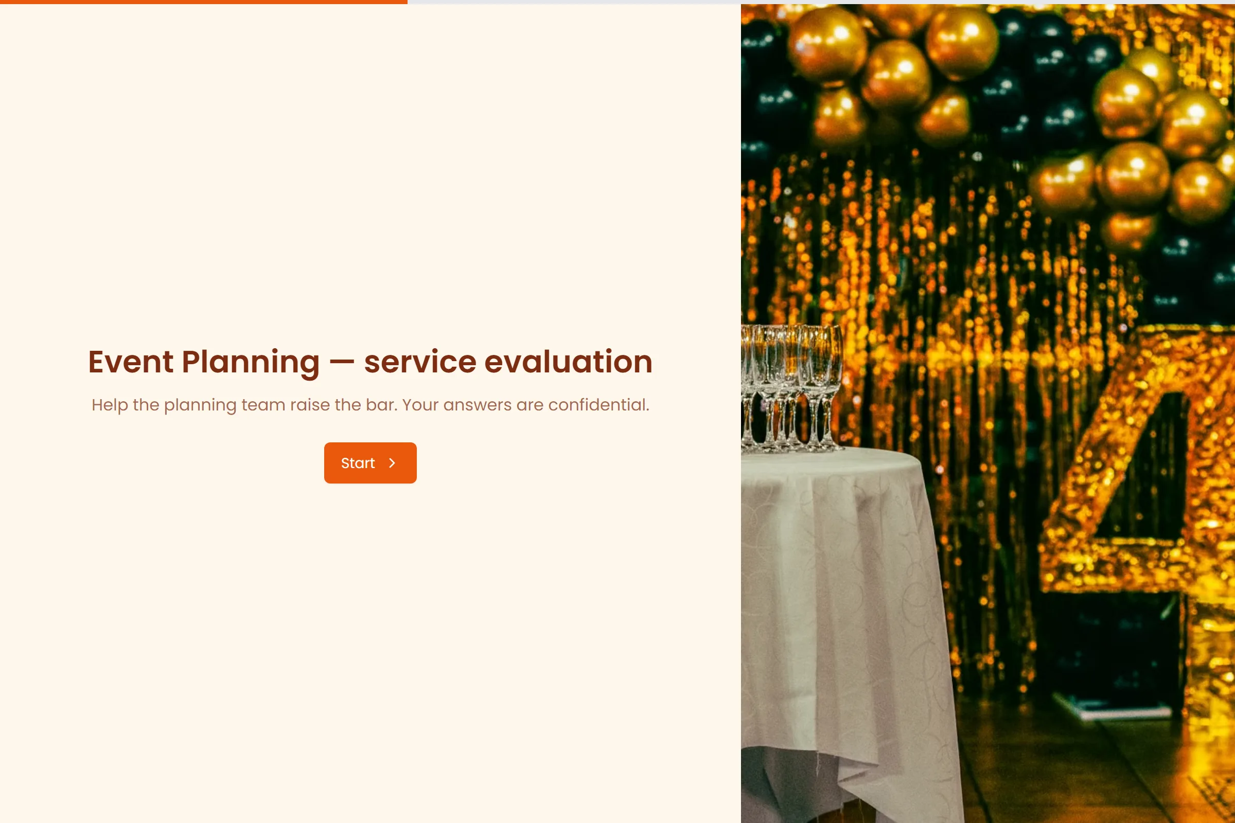 Event Planning Service Evaluation template preview