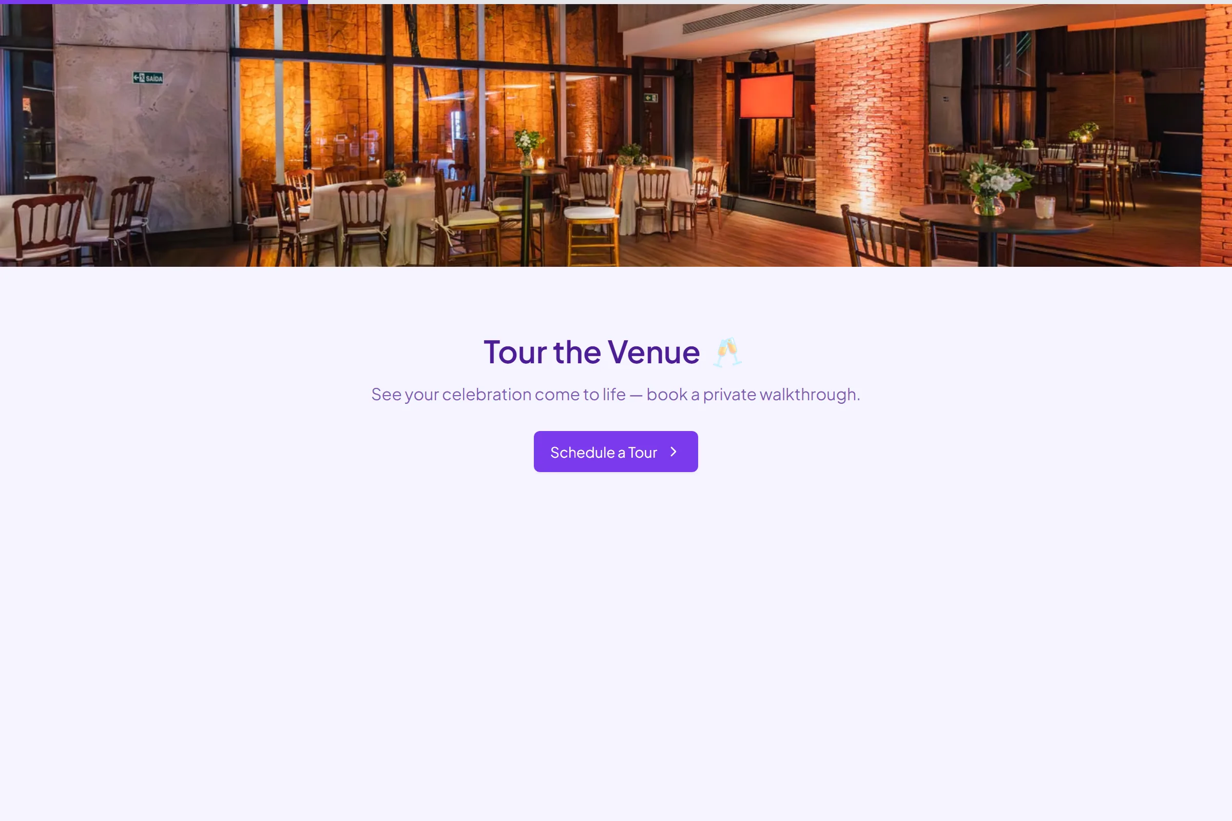 Event Venue Site Tour template preview