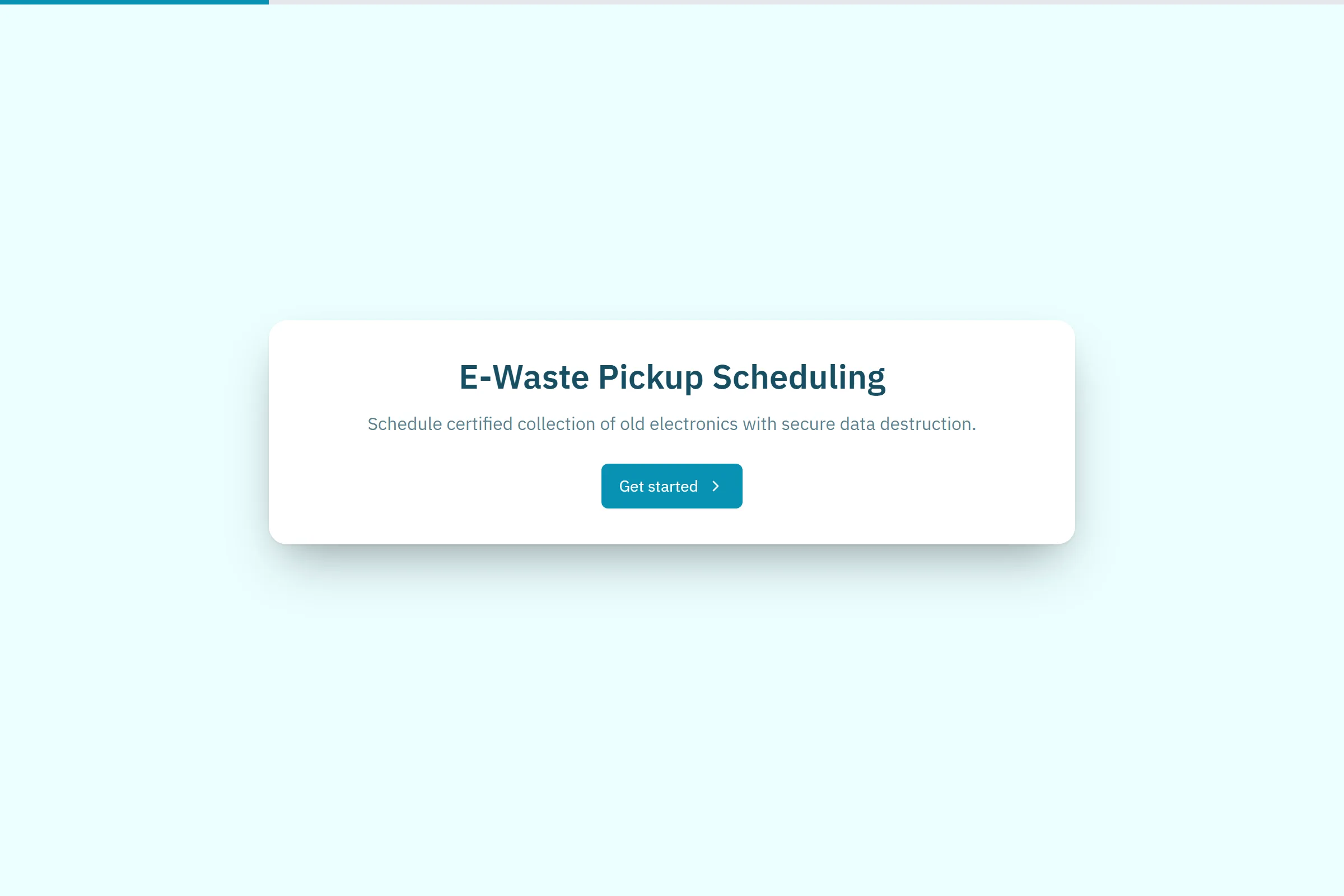 E-Waste Pickup Scheduling template preview