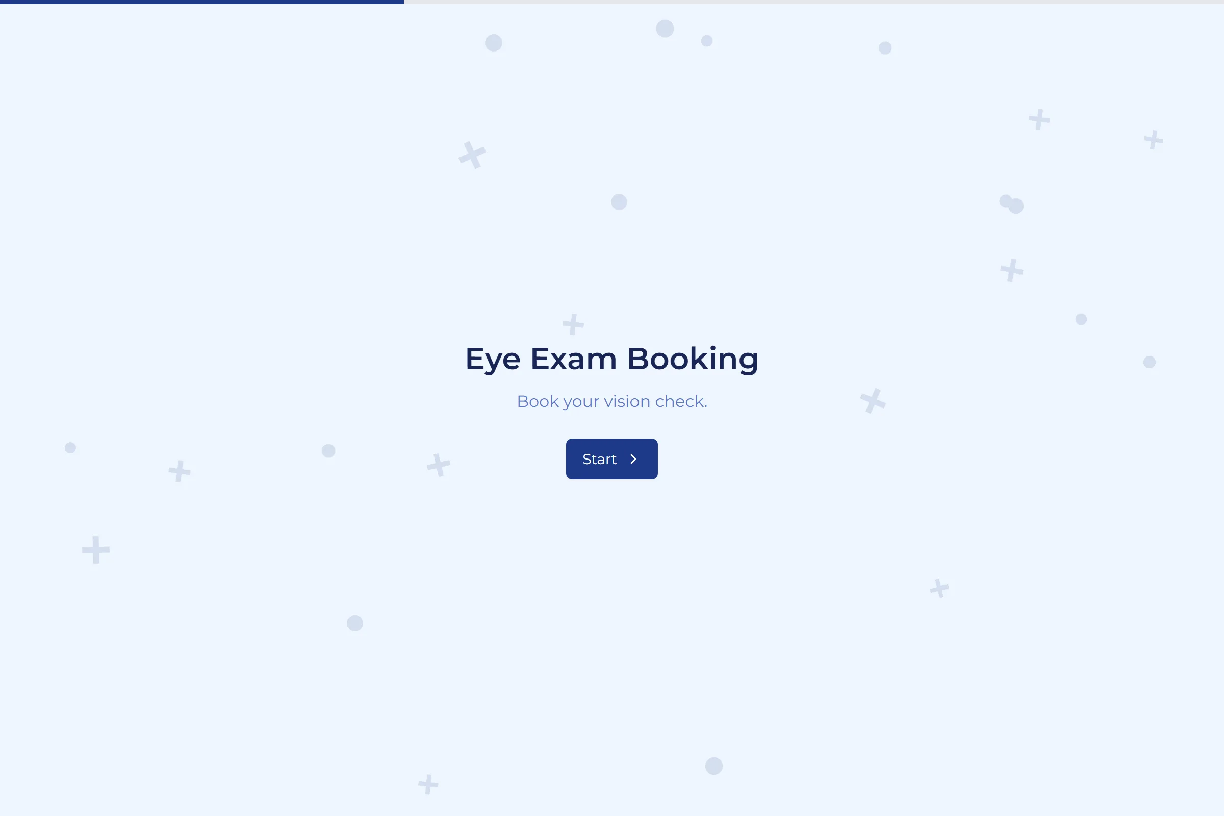 Eye Exam Booking template preview