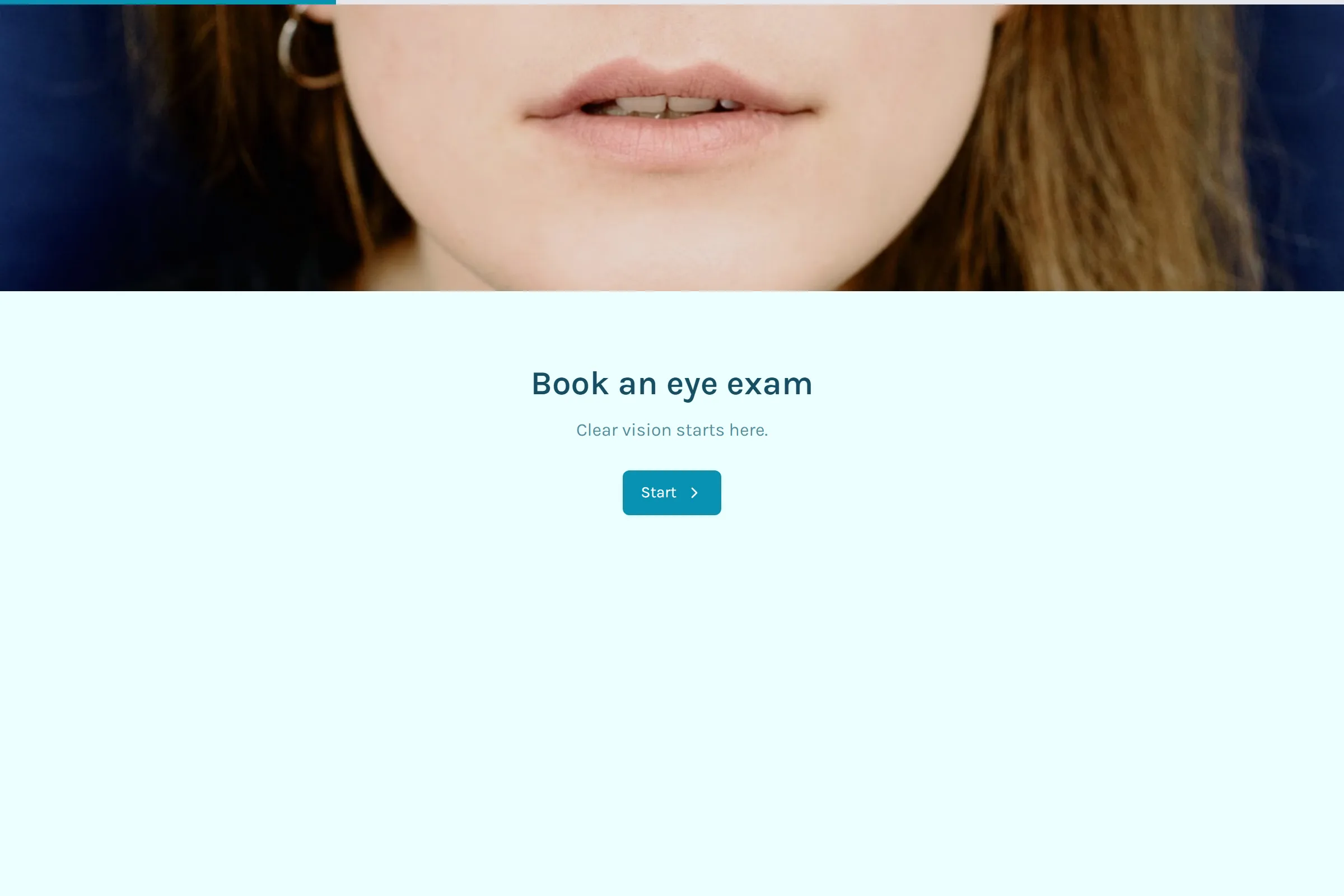 Eye Exam Booking template preview