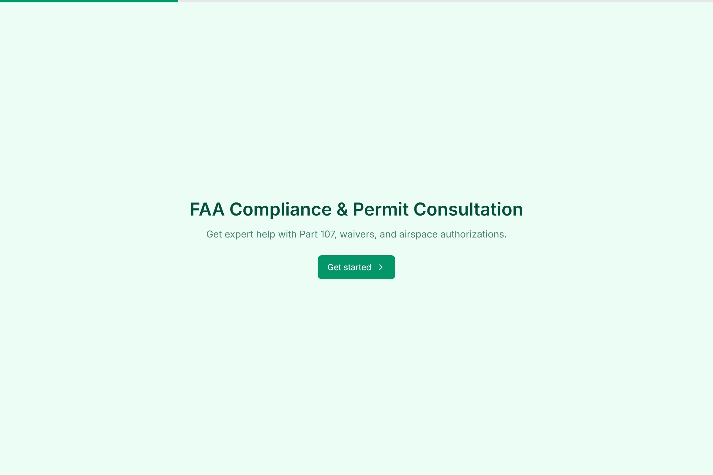 FAA Compliance & Permit Consultation template preview