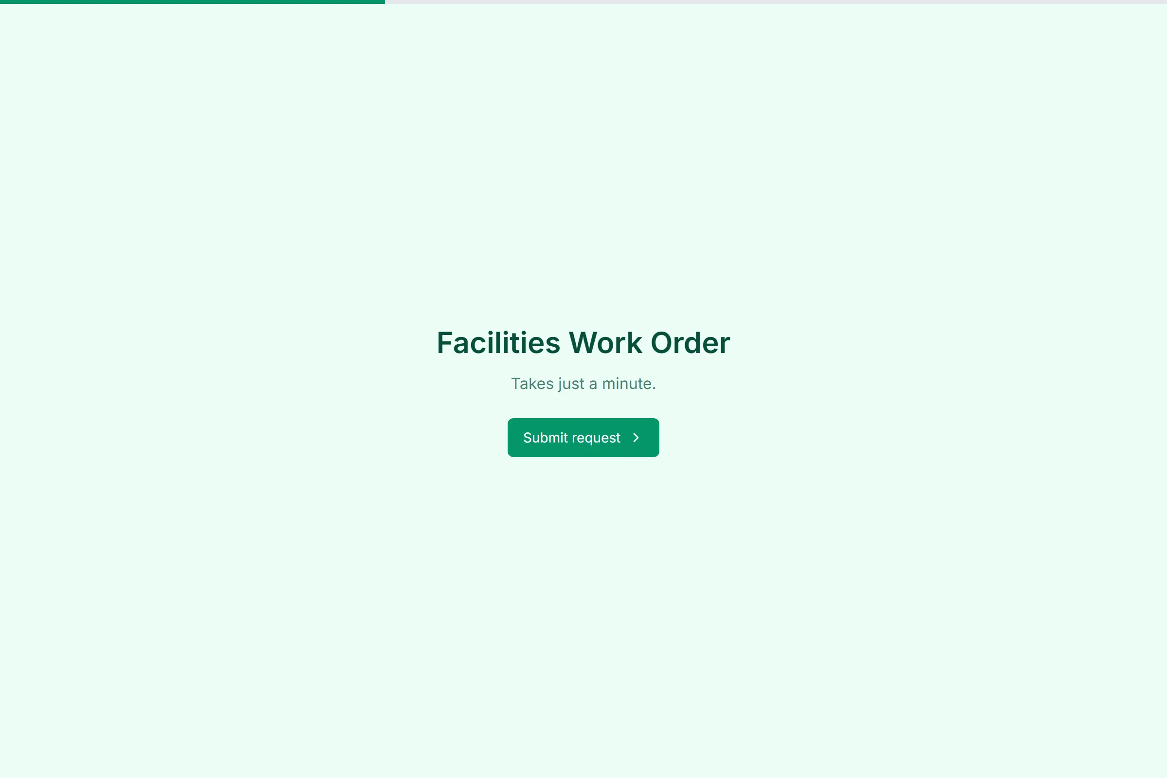 Facilities Work Order preview
