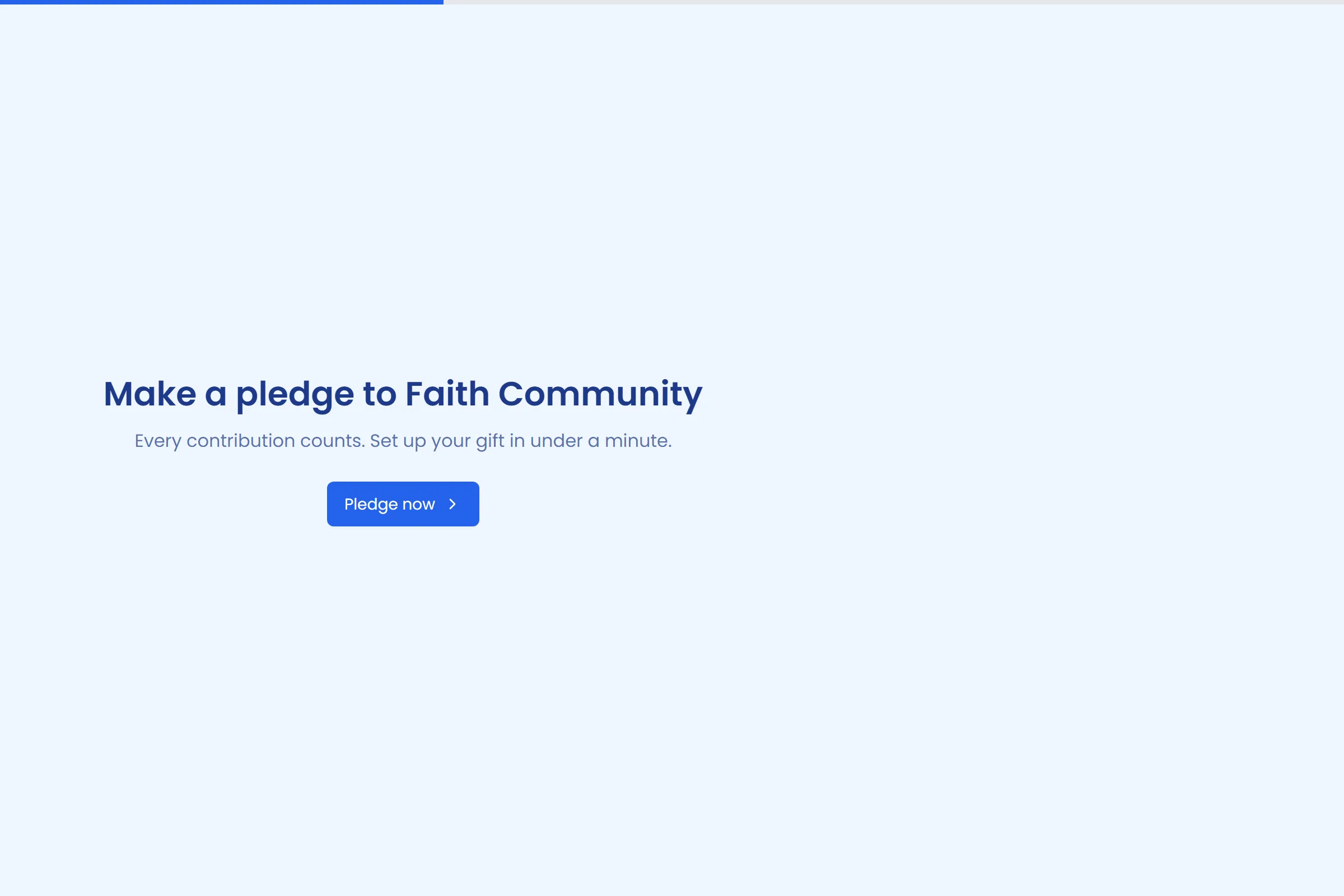 Faith Community Donation Pledge template preview