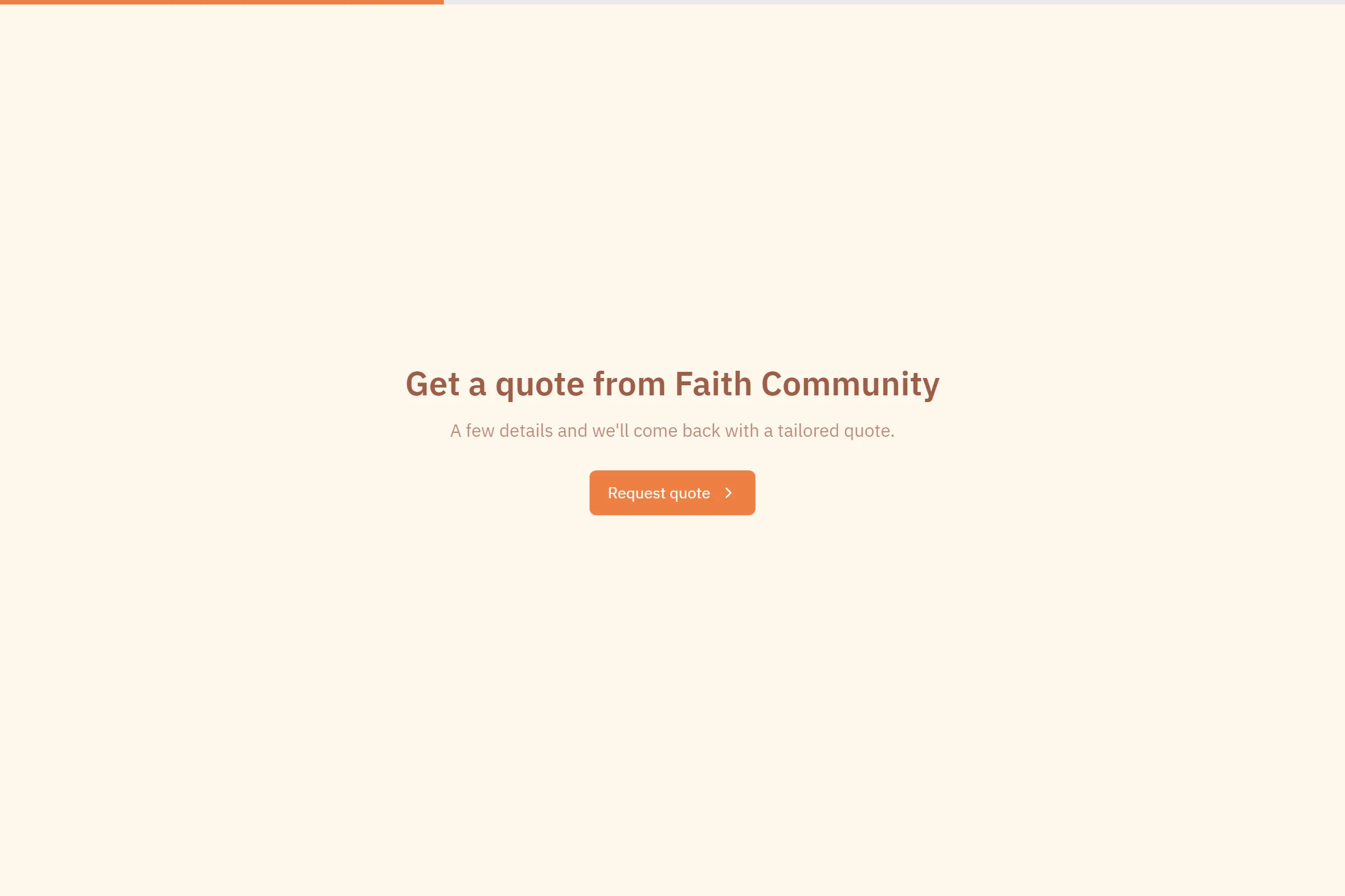 Faith Community Maintenance Request template preview