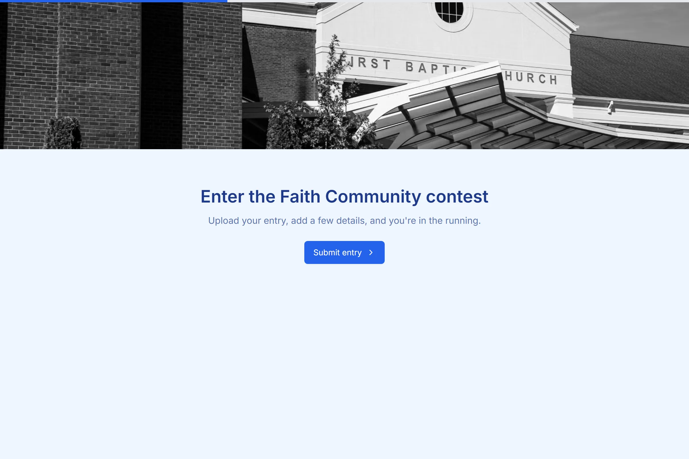 Faith Community Photo Contest Entry template preview
