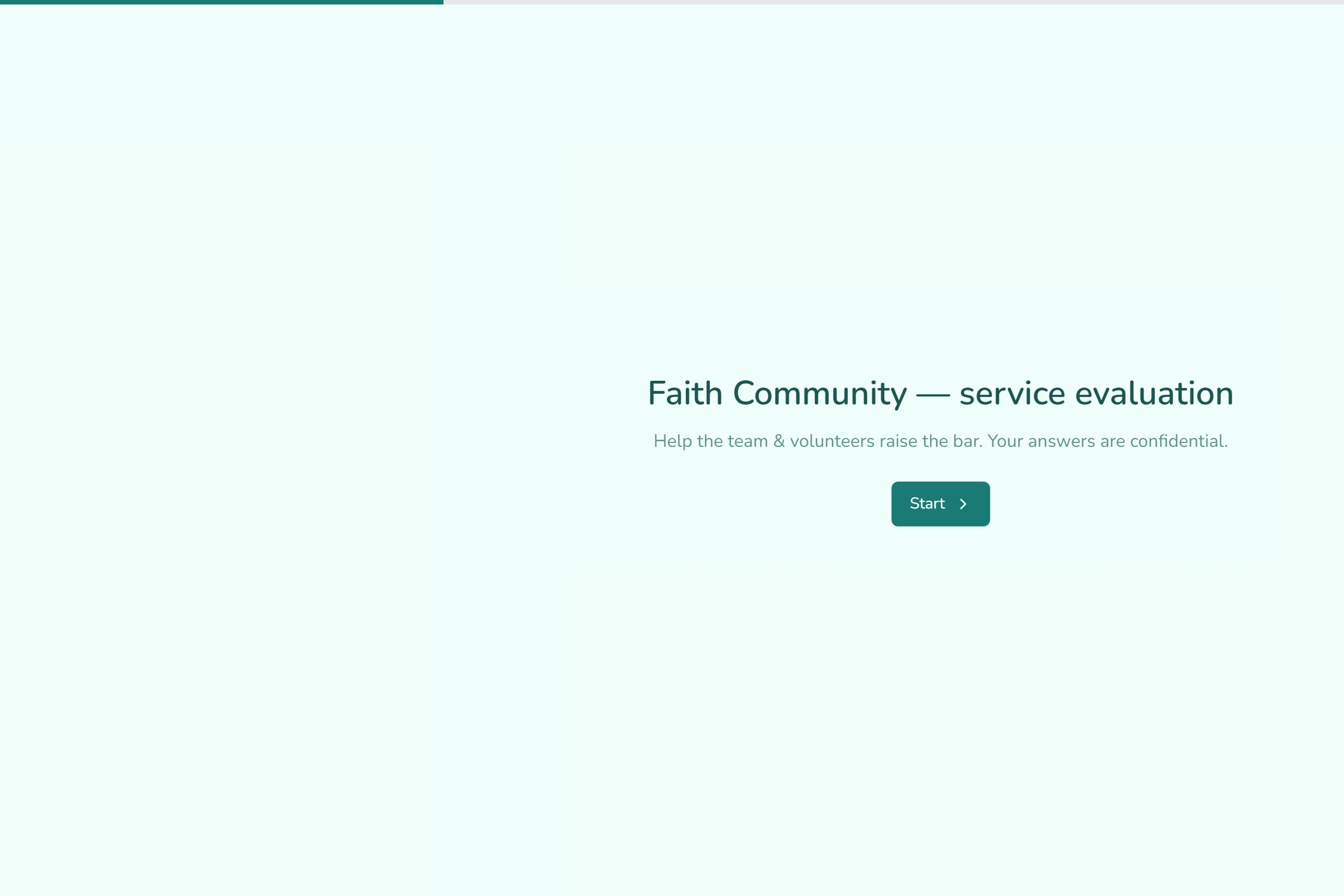 Faith Community Service Evaluation template preview