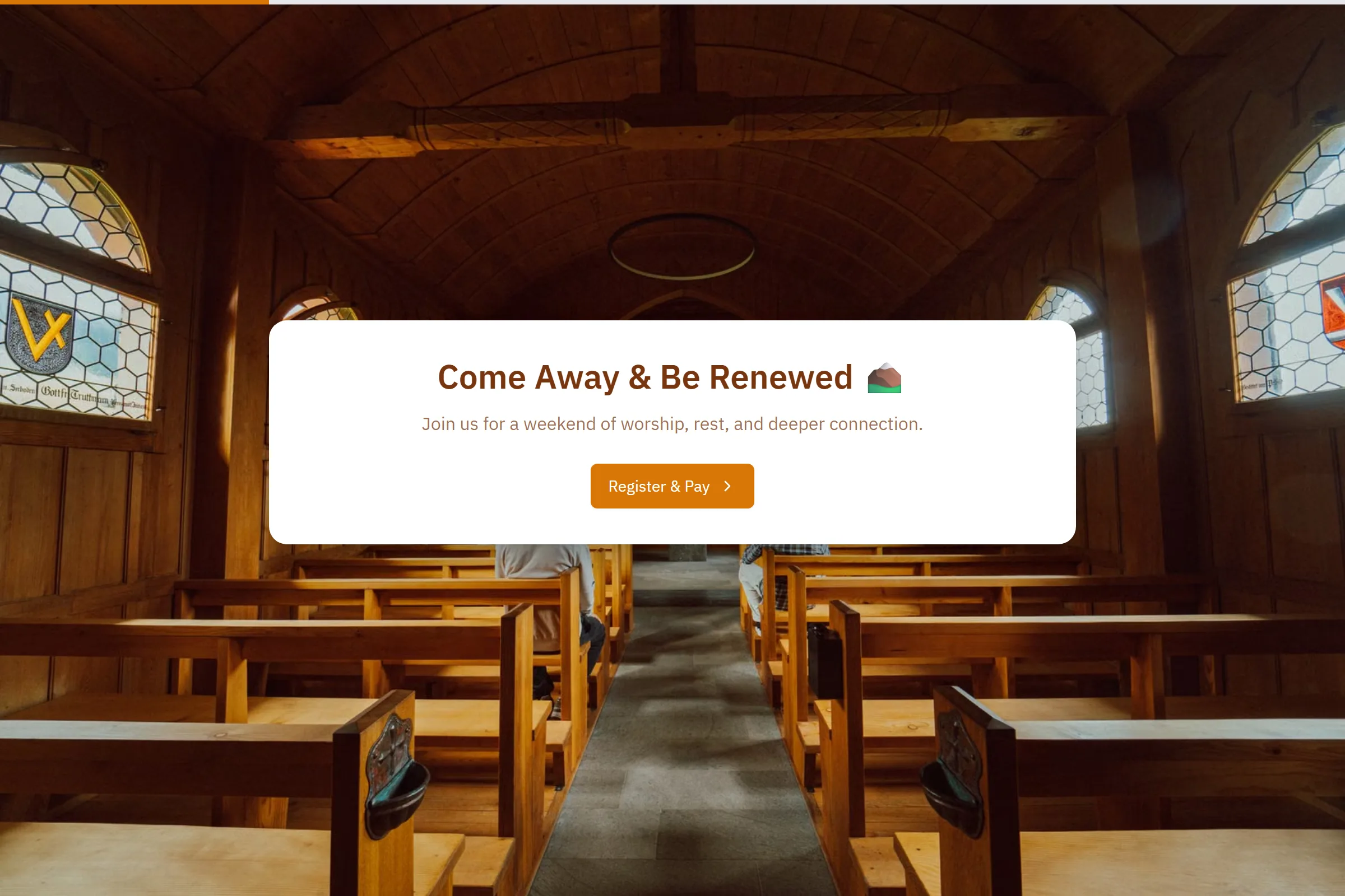 Faith Retreat Registration template preview