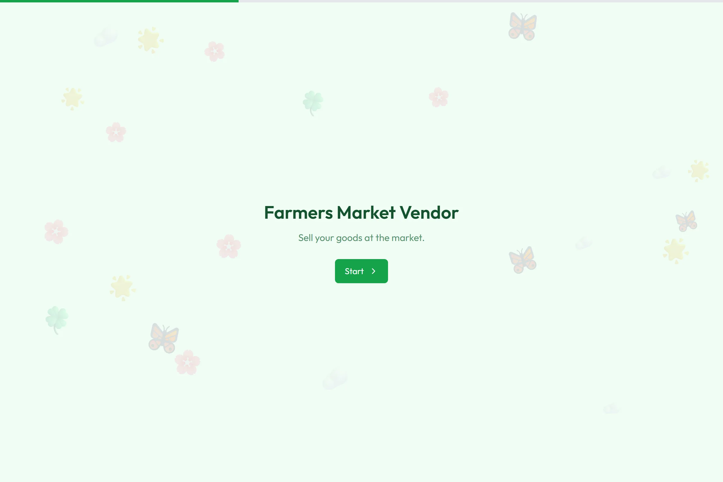Farmers Market Vendor template preview