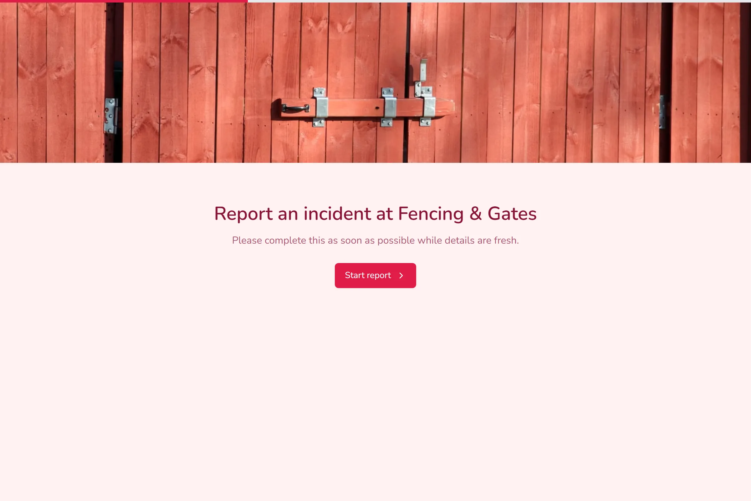 Fencing & Gates Incident Report template preview
