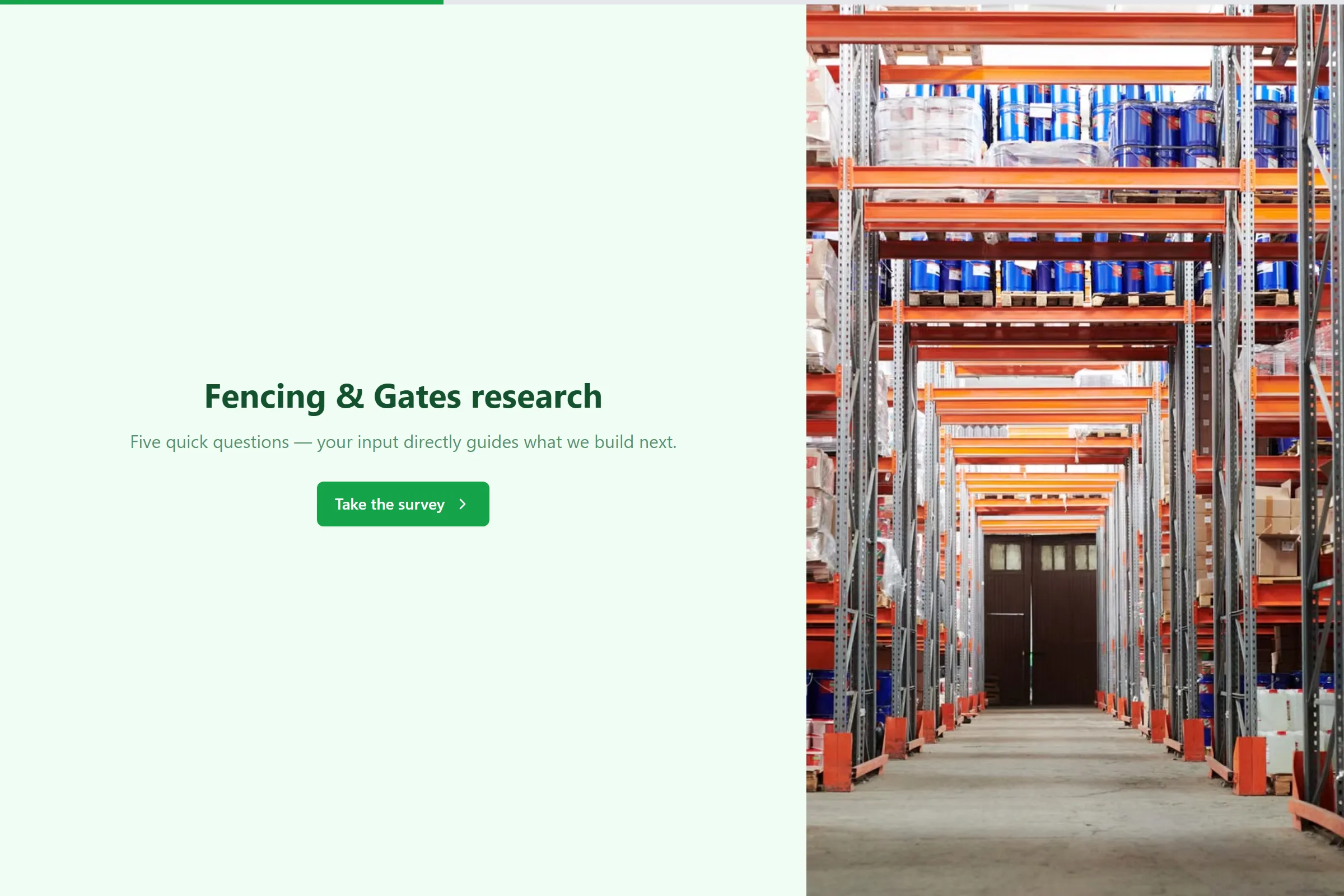 Fencing & Gates Market Research Survey template preview