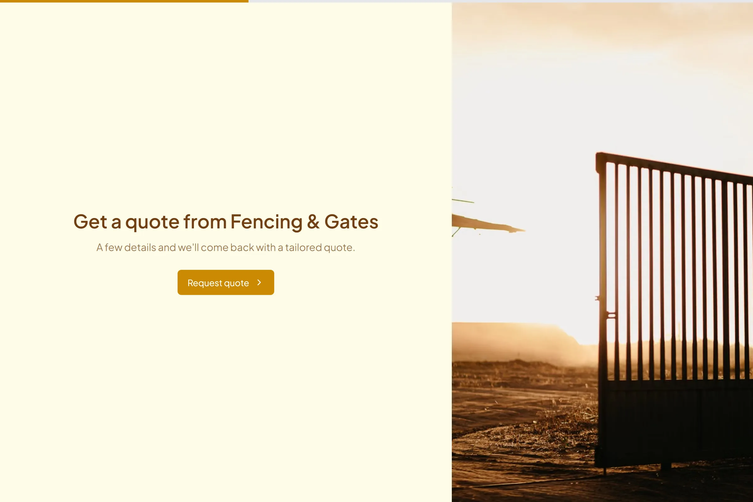 Fencing & Gates Site Survey Request template preview
