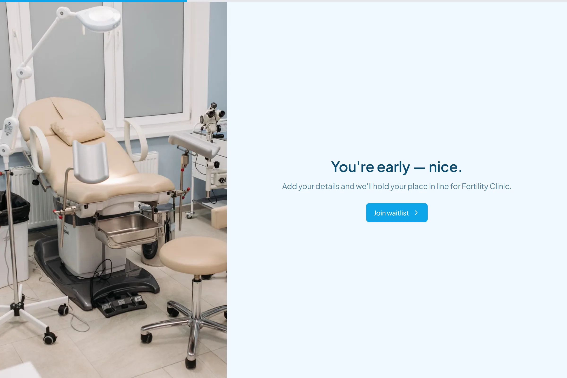 Fertility Clinic Waitlist template preview
