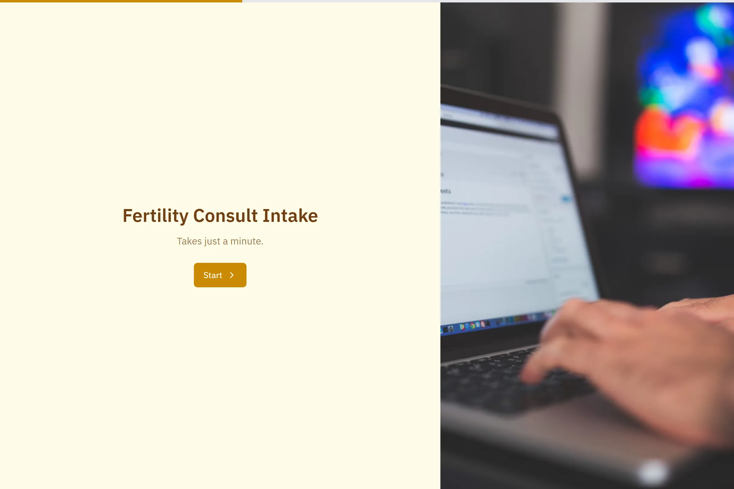 Fertility Consult Intake template preview