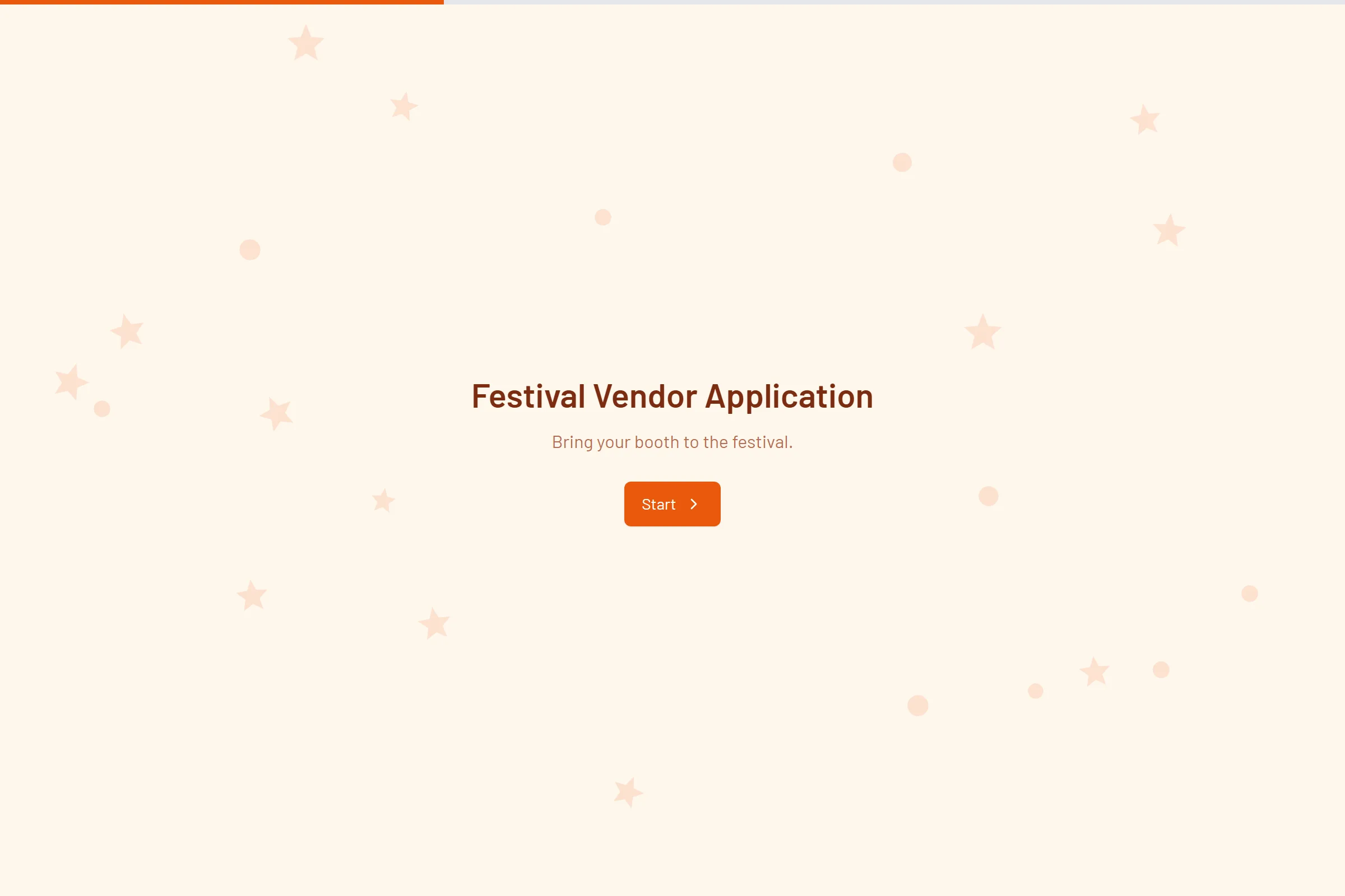 Festival Vendor Application template preview