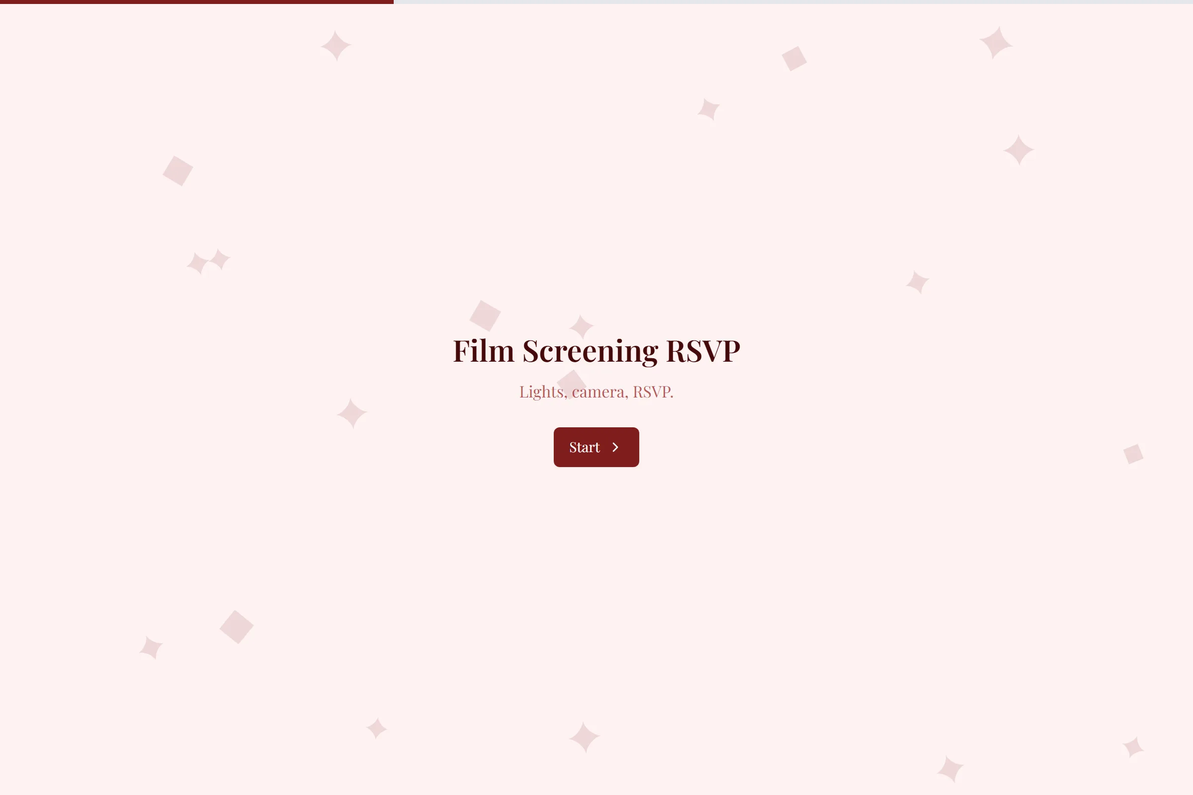 Film Screening RSVP template preview