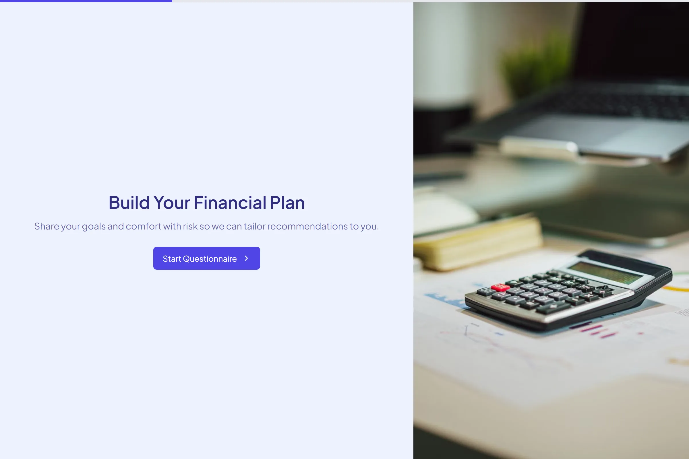 Financial Planning Questionnaire template preview