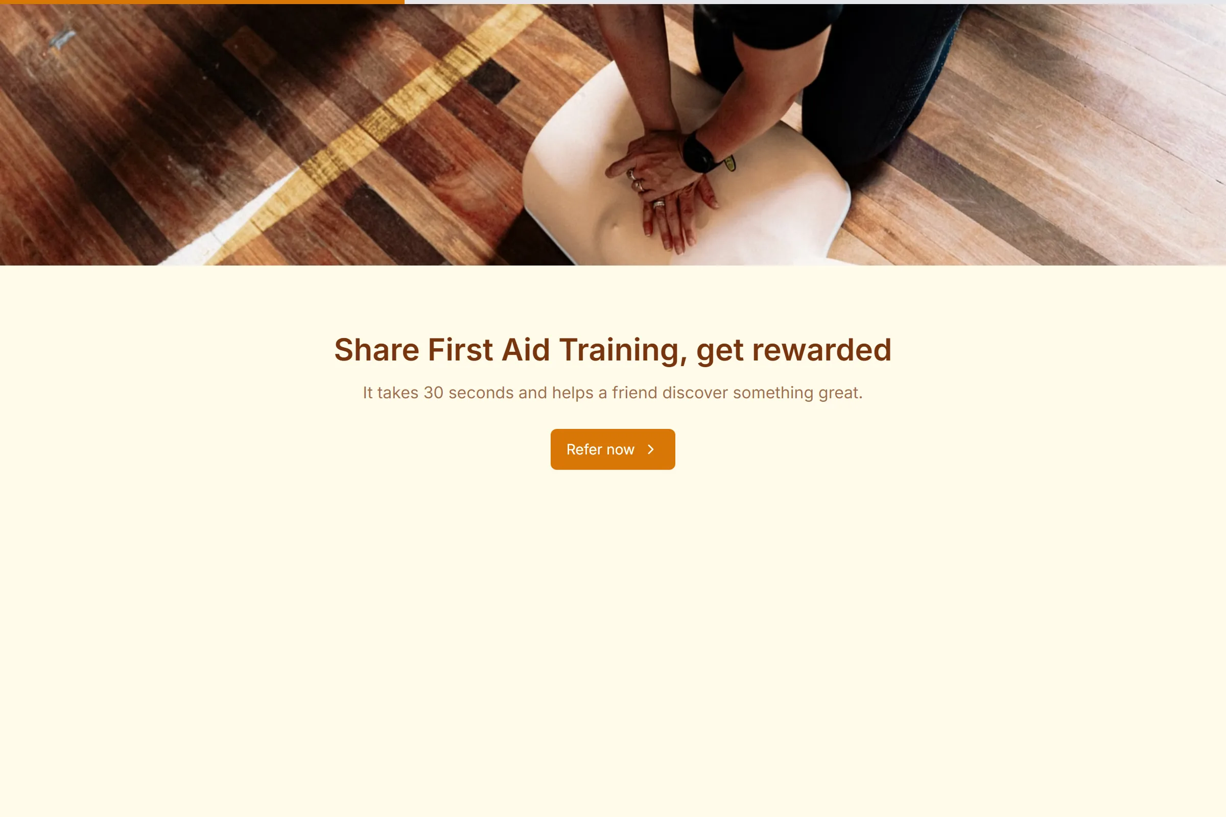 First Aid Training Referral Form template preview