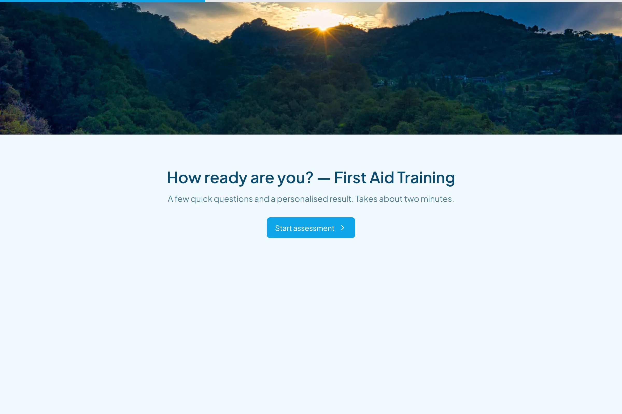 First Aid Training Skills & Goals Assessment template preview