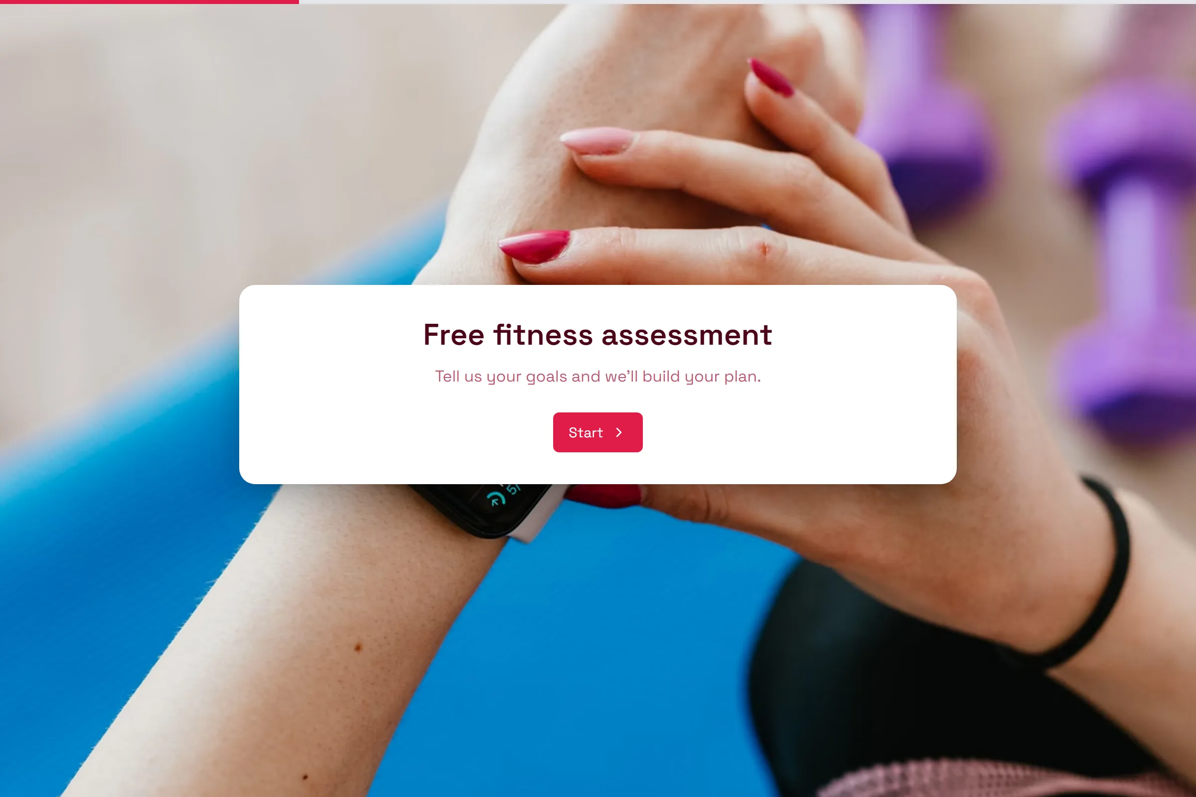Fitness Assessment template preview