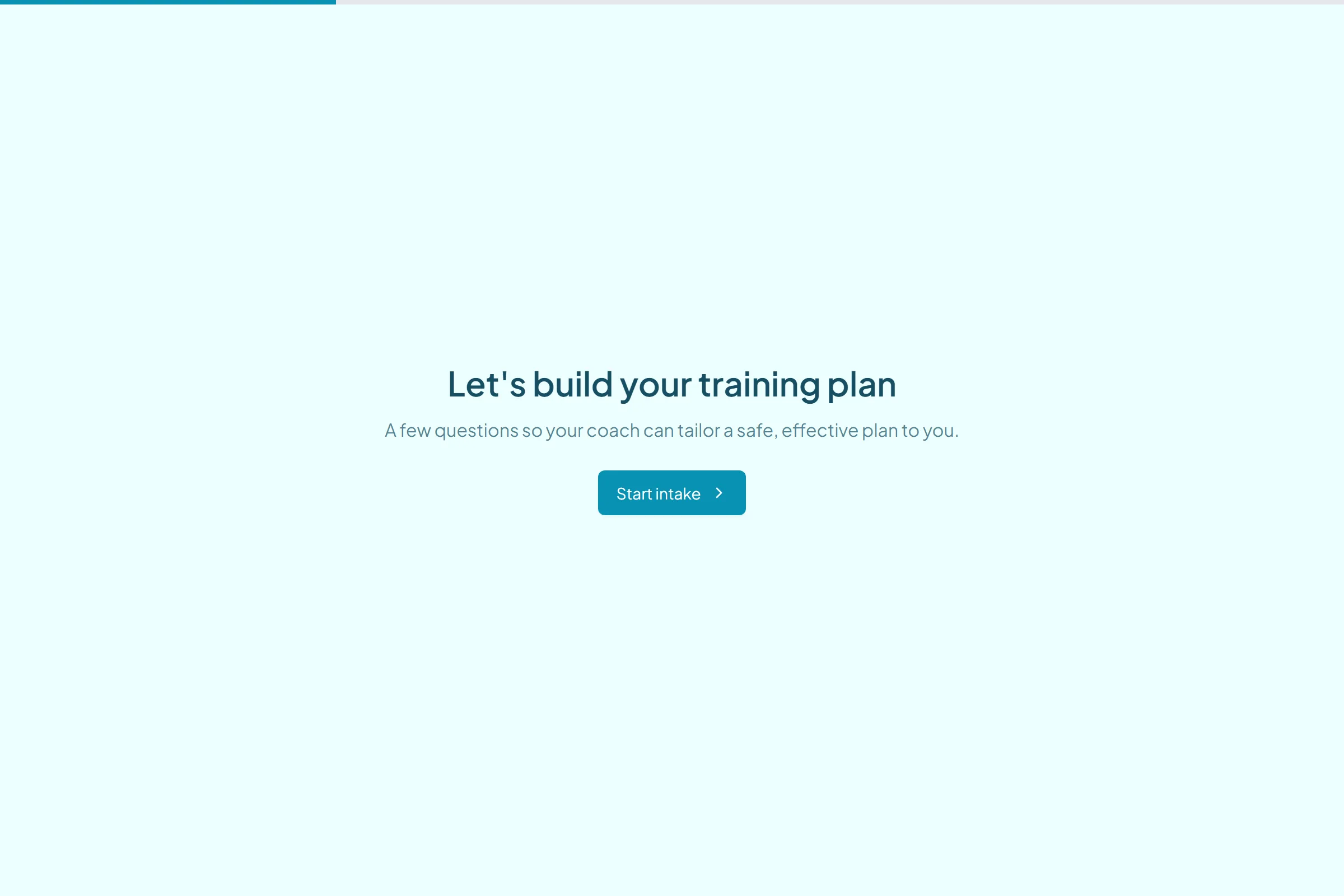 Fitness Coaching Intake preview